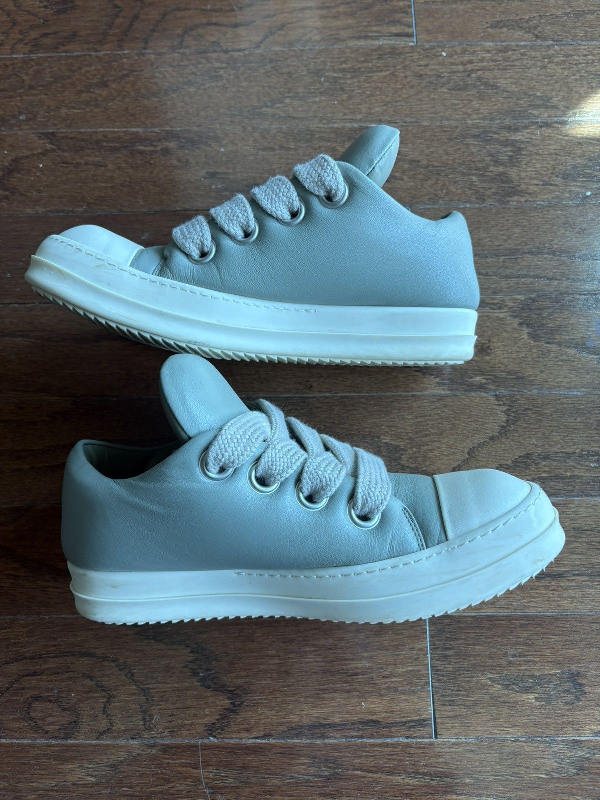 Rick Owens Rick Owens Padded Jumbo Lace Green Low Top Size US 9 / EU 42 - 3 Thumbnail