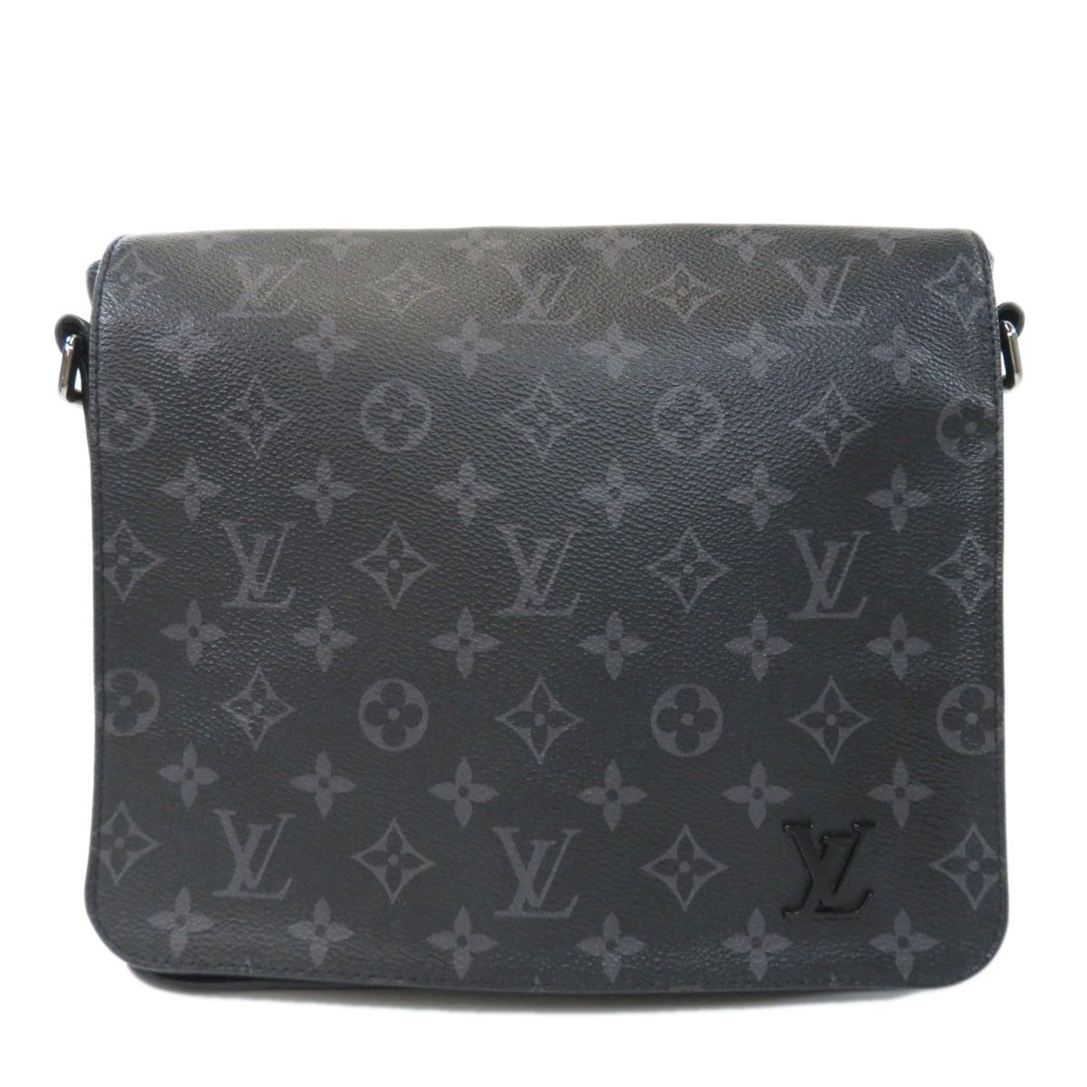 Louis Vuitton District PM NM Monogram Eclipse Shoulder Bag Black