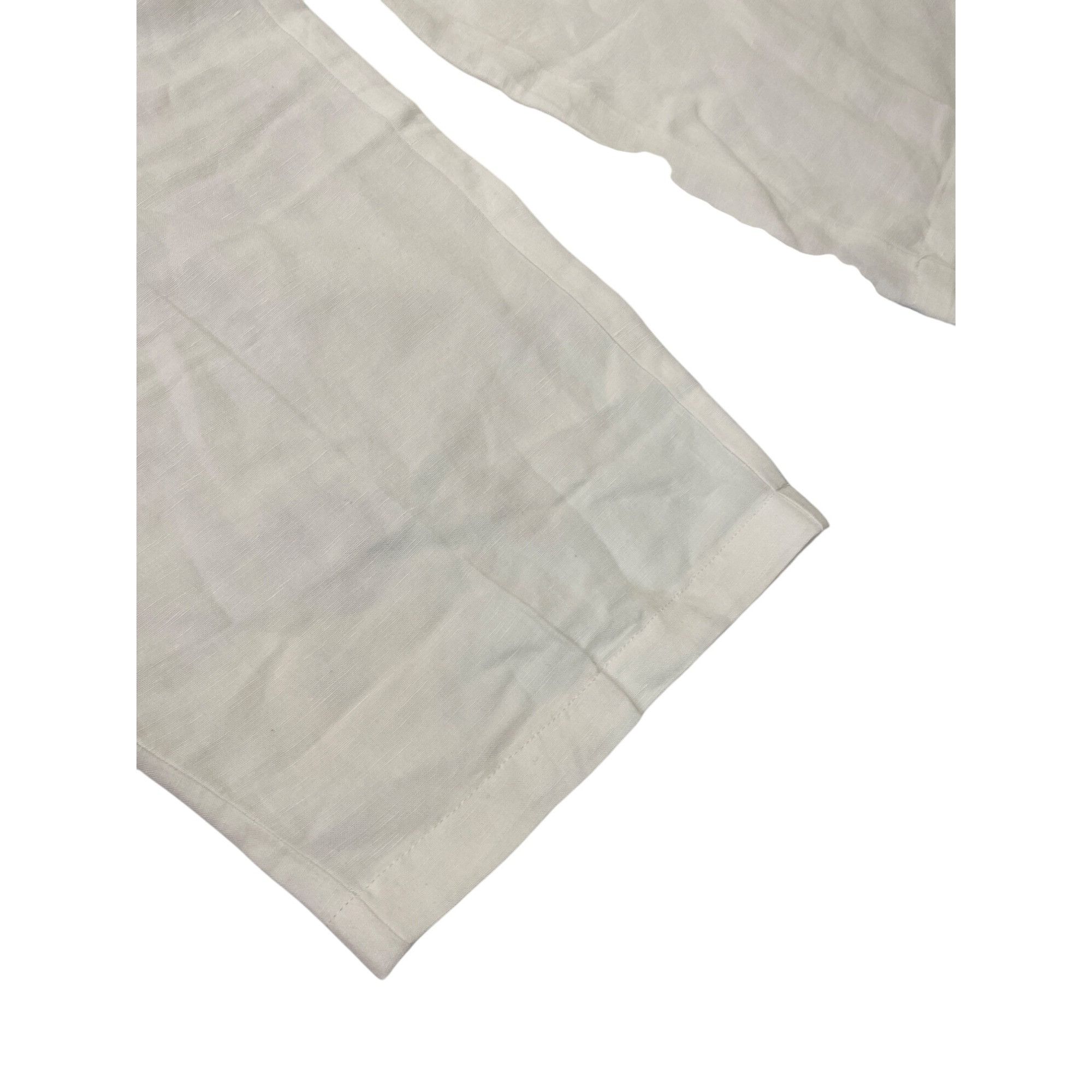 Cubavera Cubavera Womens white linen Blend Drawstring Wide Leg Pants Size 24" / US 00 / IT 34 - 7 Thumbnail