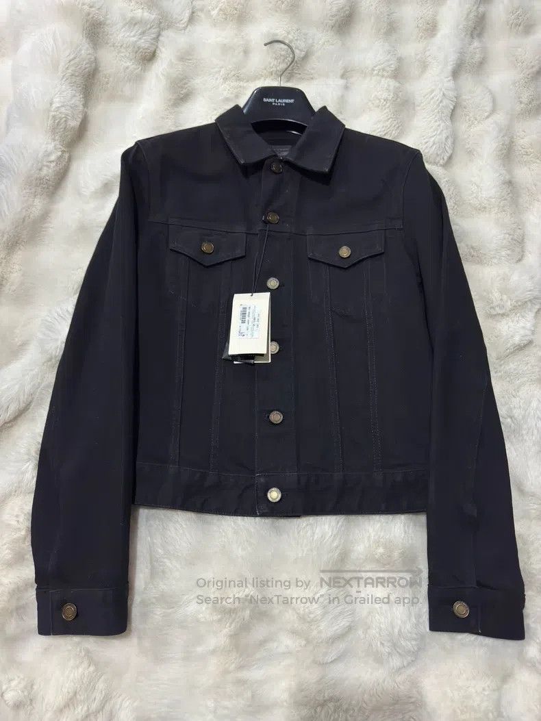 Saint Laurent Paris Saint Laurent Paris Black Denim Jacket Size US M / EU 48-50 / 2 - 1 Thumbnail