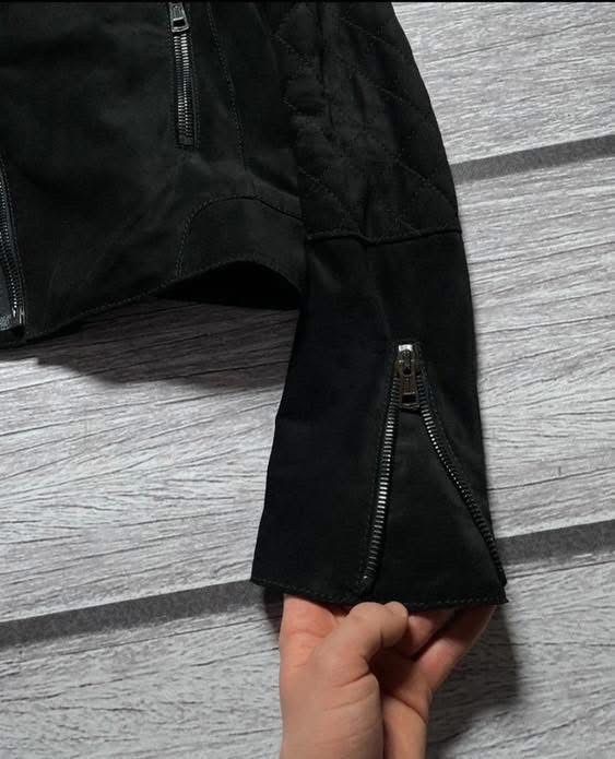 Balenciaga Balenciaga Suede moto jacket biker Size S / US 4 / IT 40 - 8 Thumbnail