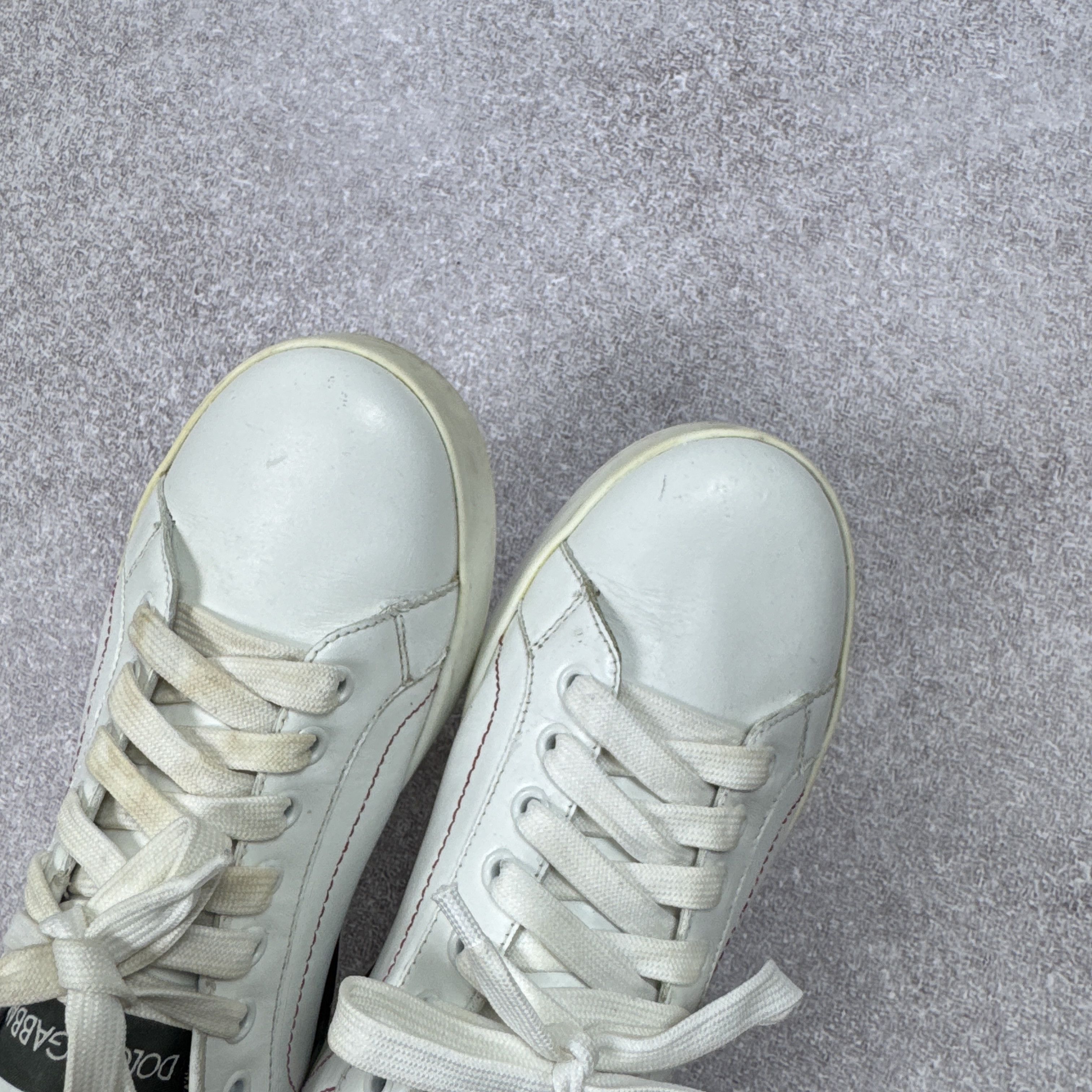 Dolce & Gabbana Women`s Dolce & Gabbana 1587 Leather Sneakers Size 38 / 24cm Size US 7 / IT 37 - 10 Thumbnail