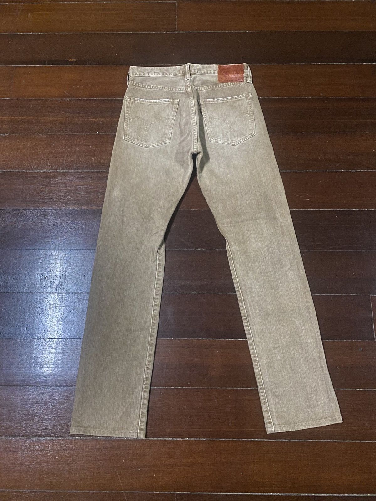 Full Count & Co. Rare fullcount 1280 k slim Straight Denim Jeans brown faded Size US 29 - 10 Thumbnail