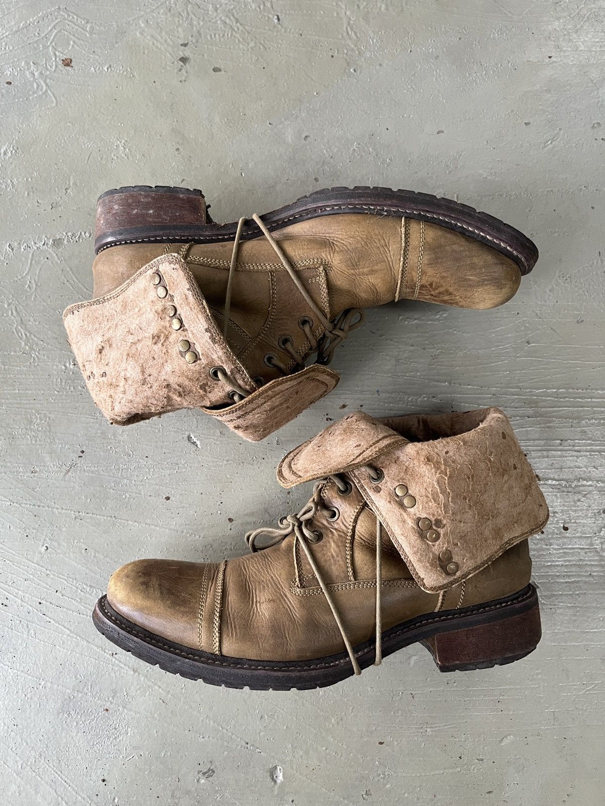 GOA Rare GOA Cowhide Leather Combat Boots AS 98 Guidi Style Size US 8 / EU 41 - 2 Thumbnail