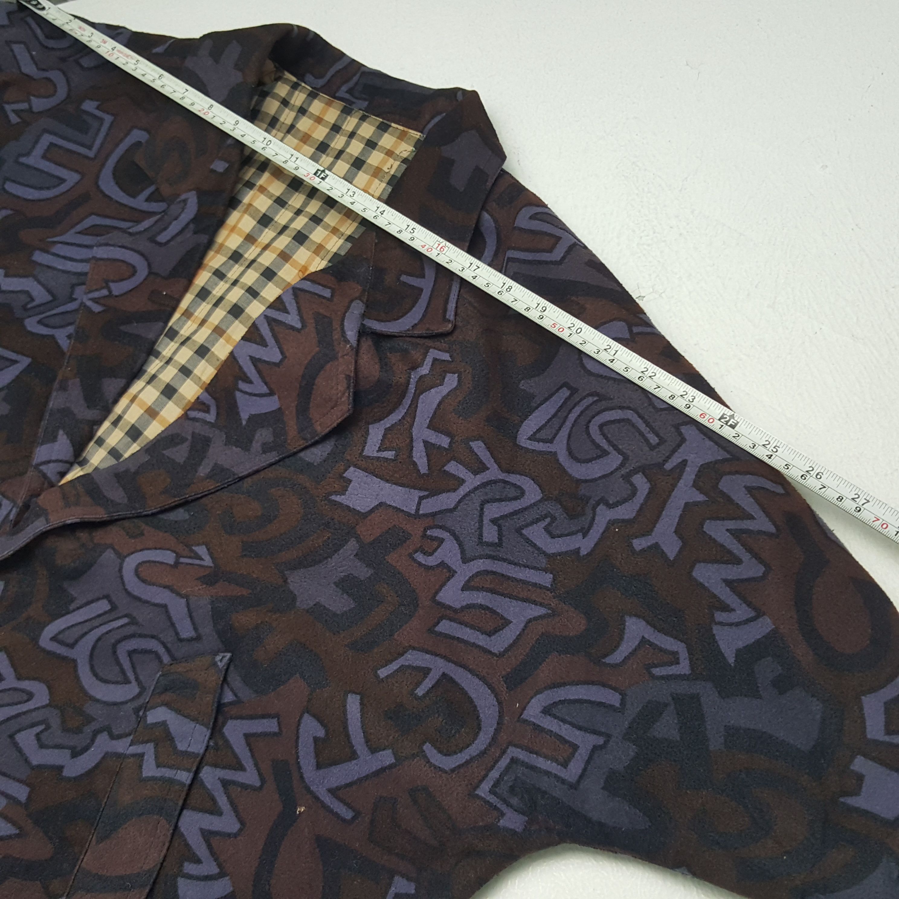 Designer × Vintage Vintage Monogram Art Winter Blazer Coat Jacket Size US XXL / EU 58 / 5 - 3 Thumbnail
