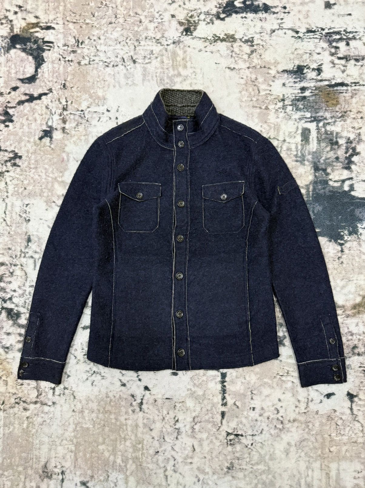 GAS Man Gas Mohair Chekered Lined Jacket Size US S / EU 44-46 / 1 - 3 Thumbnail