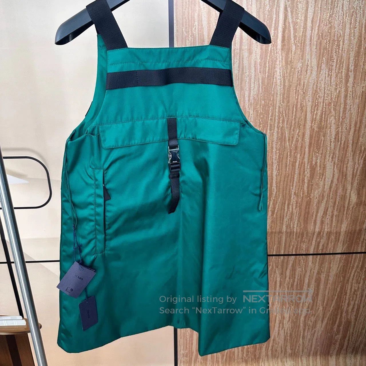Prada prada nylon utility dress tee in green. Size S / US 4 / IT 40 - 2 Thumbnail
