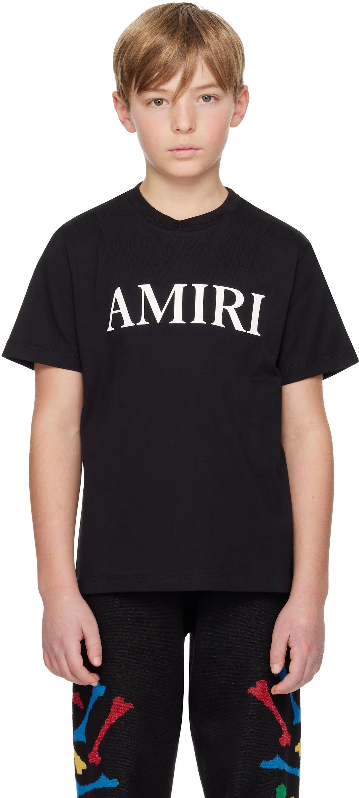 Amiri oc11z0325 KIDS Core Logo T-Shirt in Black Size US XXS / EU 40 - 5 Thumbnail