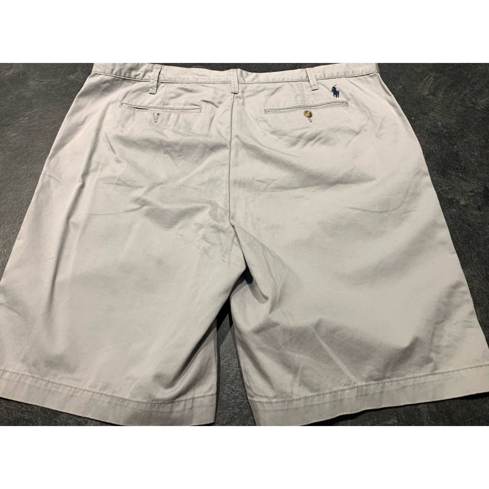 Polo Ralph Lauren VINTAGE Polo Ralph Lauren Chino Shorts Relaxed Fit Size 40 Men Gray Preowned Size US L / EU 52-54 / 3 - 3 Thumbnail