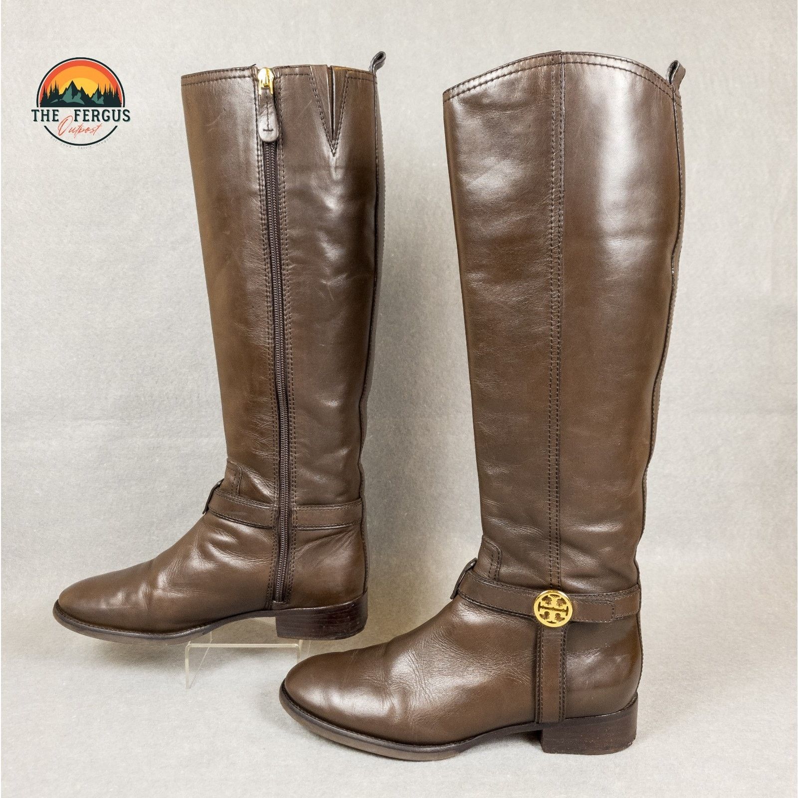 Tory Burch Tory Burch Bristol Brown Leather Knee High Riding Boot Sz 7 Size US 7 / IT 37 - 5 Thumbnail