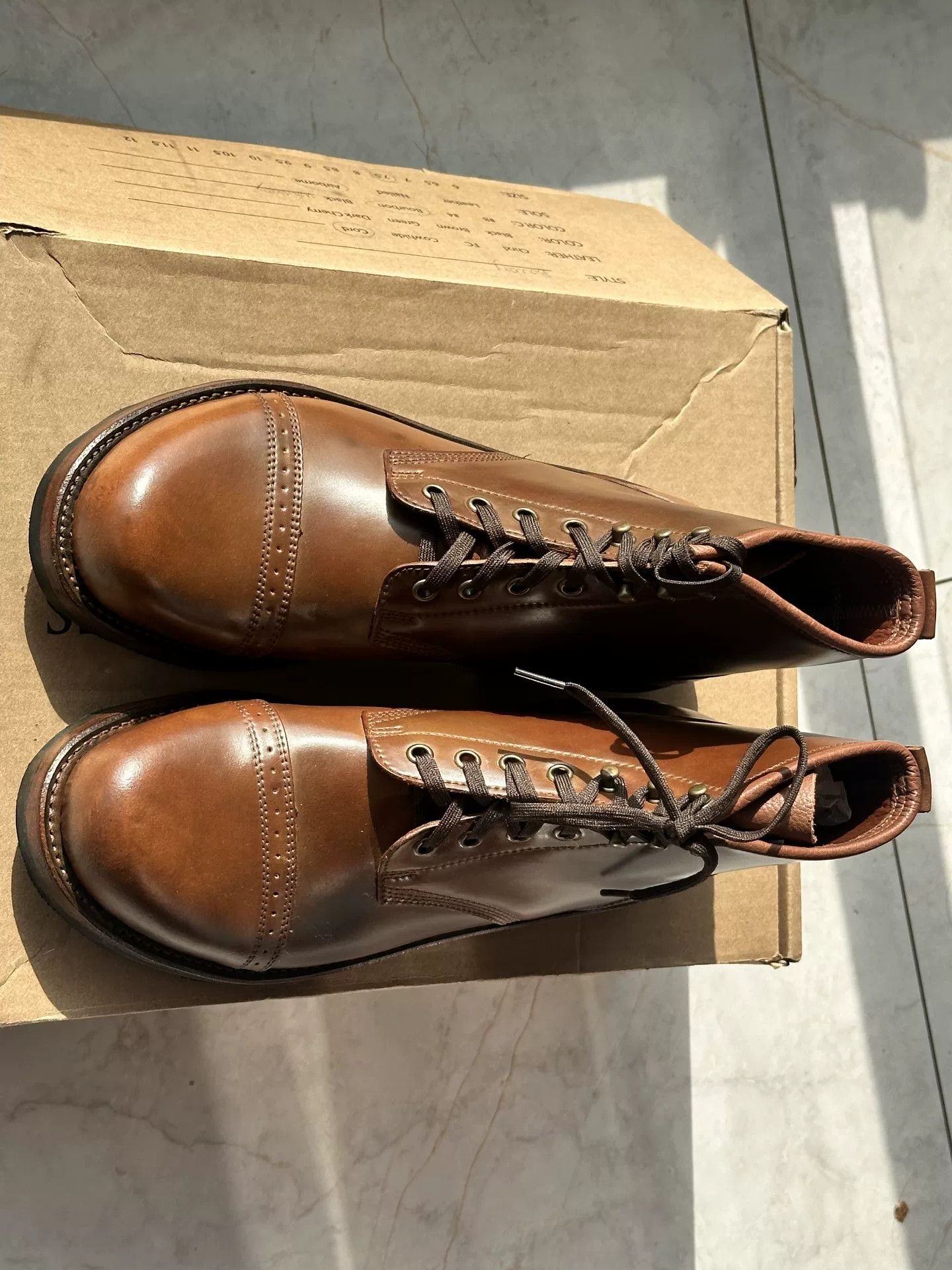 Viberg Julian Bowery Whiskey Shell Paratrooper Boots Size US 7.5 / EU 40-41 - 1 Thumbnail