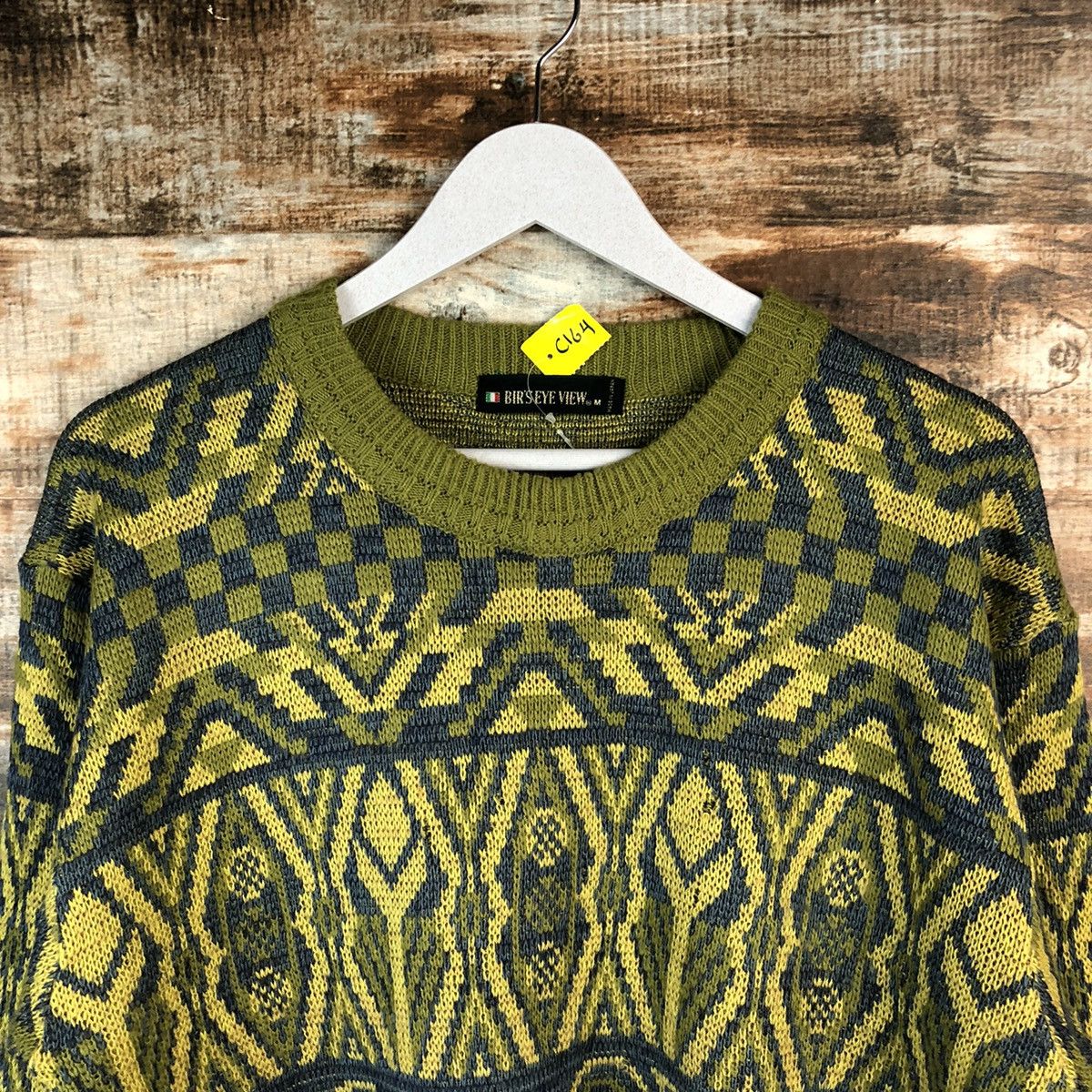 Homespun Knitwear DL Birs Eye View vintage Green Knitwear #C164 Size US M / EU 48-50 / 2 - 4 Thumbnail