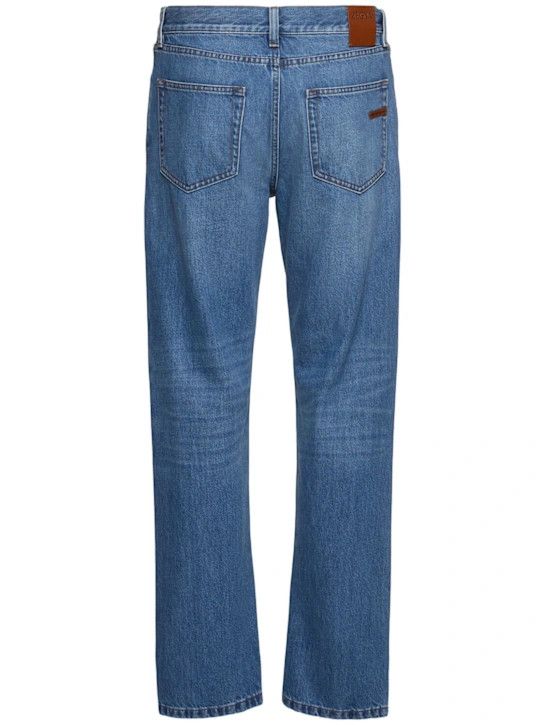 Z Zegna o1lsvrm0525 Vintage House 5-Pocket Cotton Jeans in Blue Size US 32 / EU 48 - 2 Thumbnail