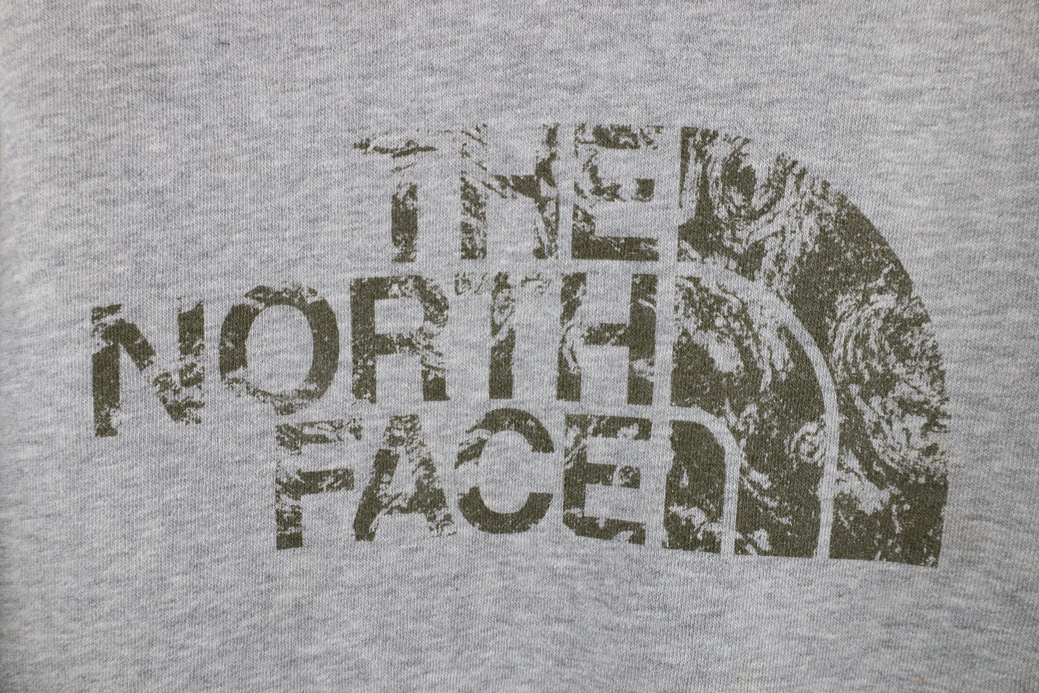 The North Face × Vintage Vintage The North Face Spell Out Big Logo Hoodie Sweatshirt Size US L / EU 52-54 / 3 - 4 Thumbnail