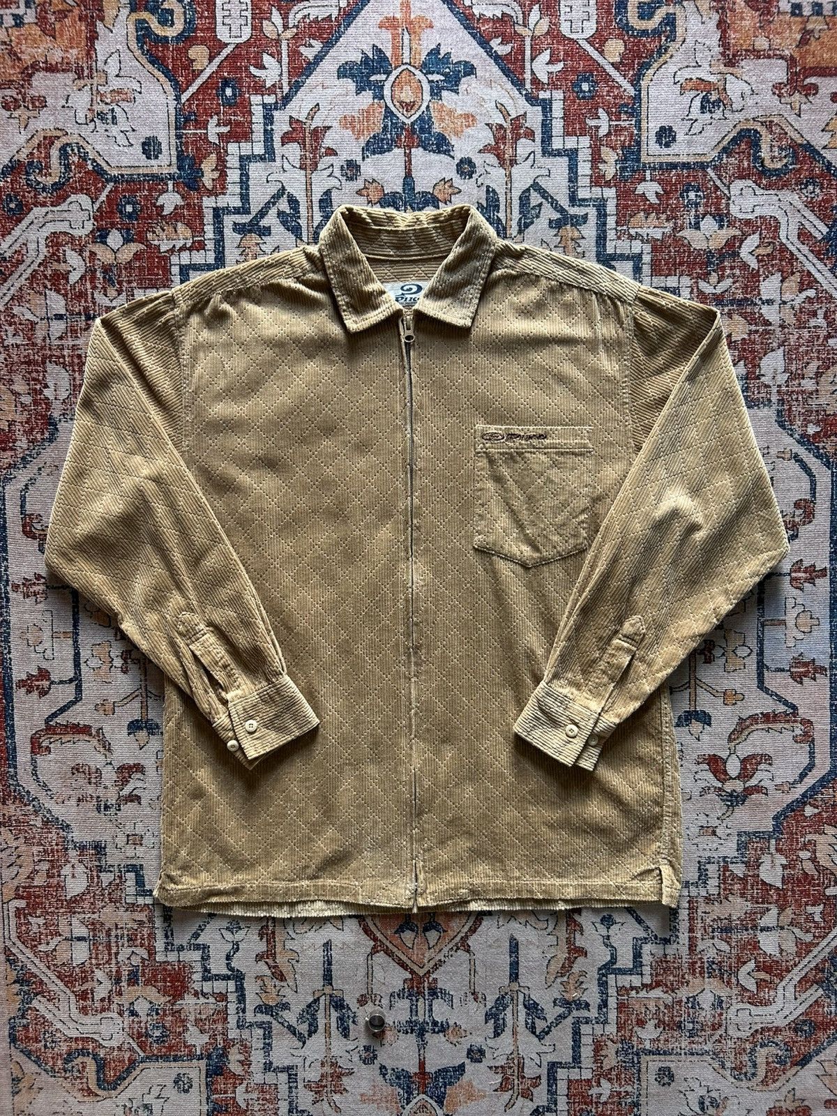 Vintage 90a Piko surf zipper shirt monogram Size US M / EU 48-50 / 2 - 2 Thumbnail