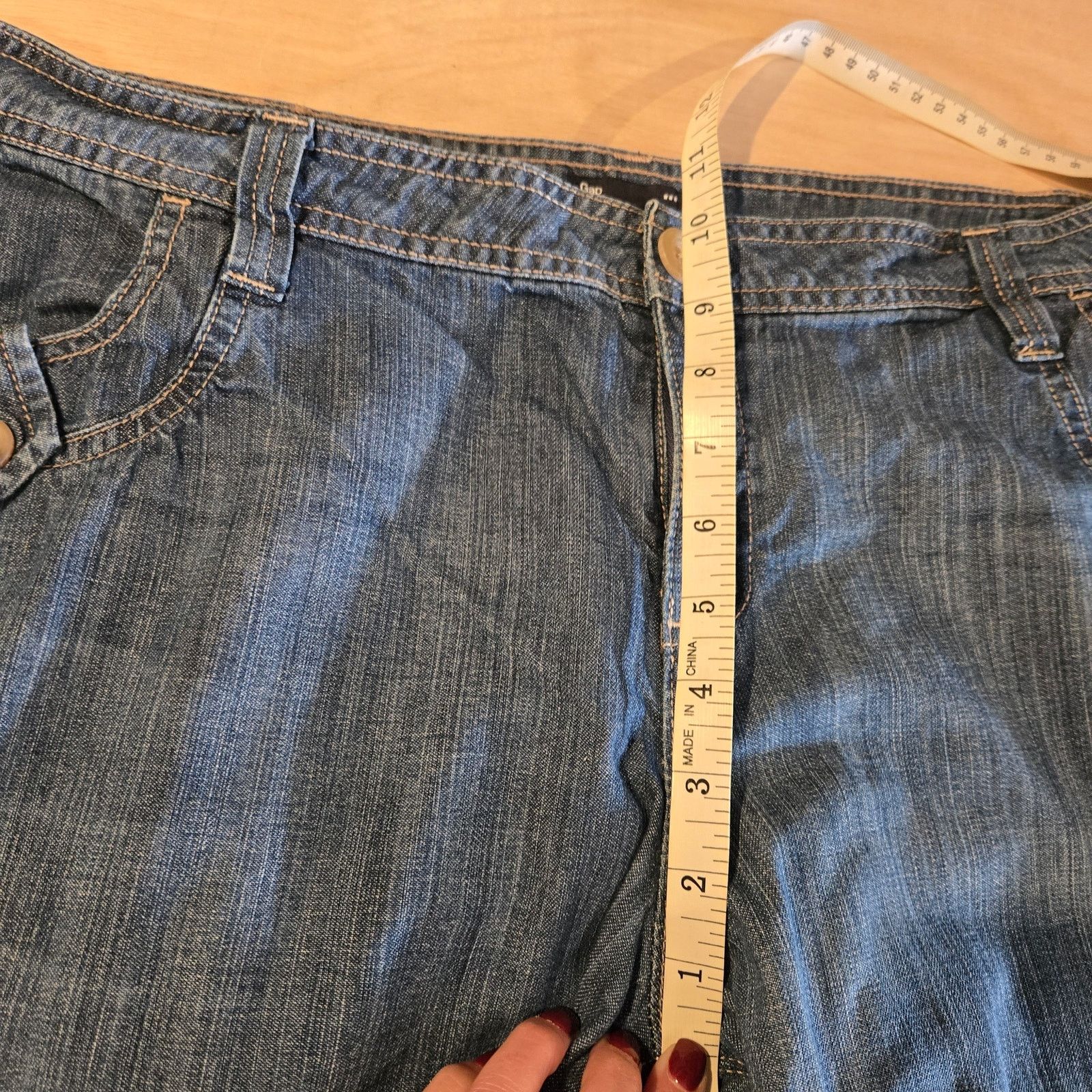 Gap Gap Factory wide leg sailor pocket jeans sz 14 Size 36" / US 14 / IT 50 - 6 Thumbnail