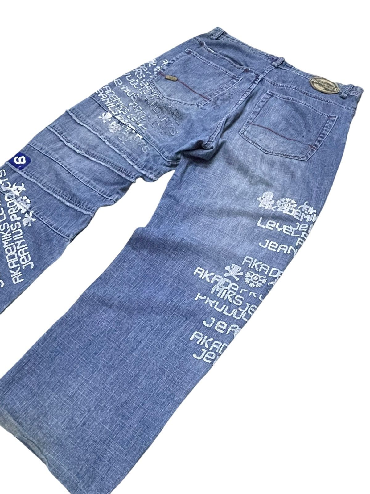 Akademiks × JNCO × Southpole Vintage Akademiks layered Paneled Poems Baggy Loose Jeans Size US 34 / EU 50 - 10 Thumbnail