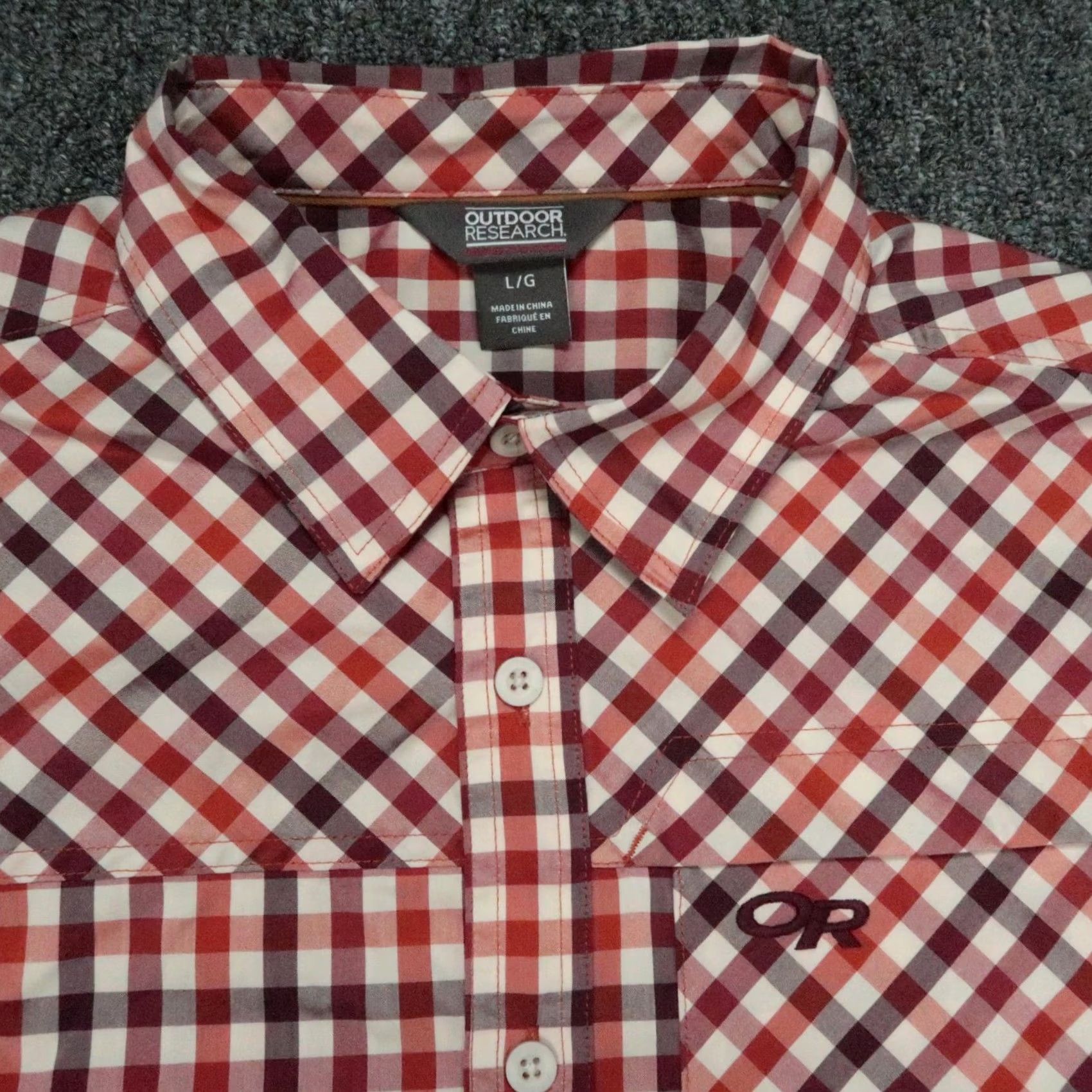 Outdoor Research Outdoor Research Shirt Men L Plaid Burnt Orange Short Sleeve Button-Up with Pockets Size US L / EU 52-54 / 3 - 2 Thumbnail