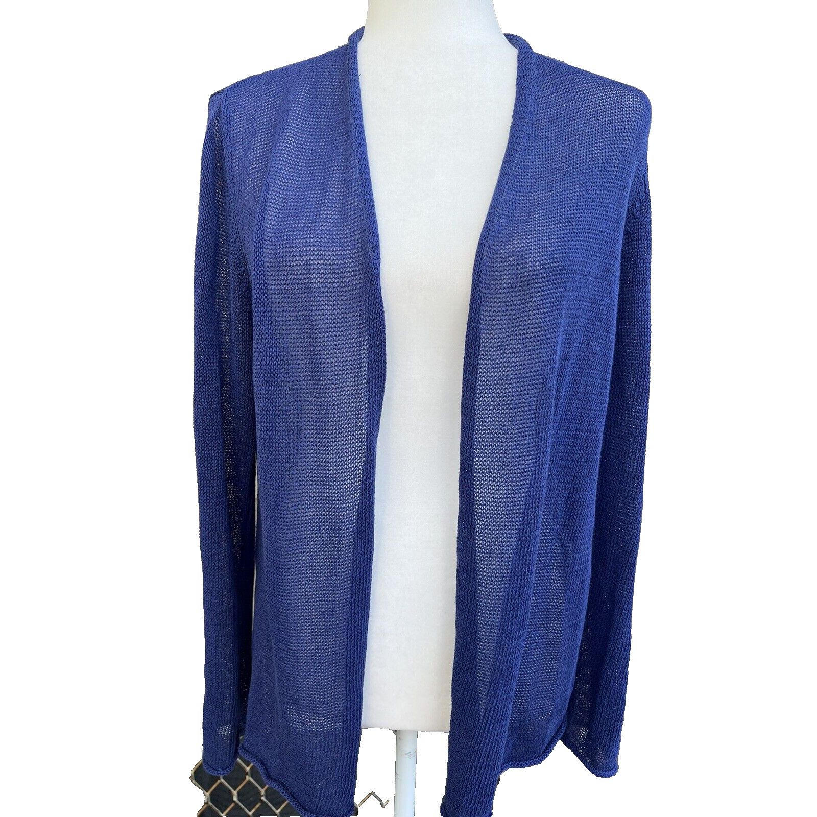 Eileen Fisher Eileen Fisher blue cardigan organic cotton size M A000241 Size M / US 6-8 / IT 42-44 - 2 Thumbnail