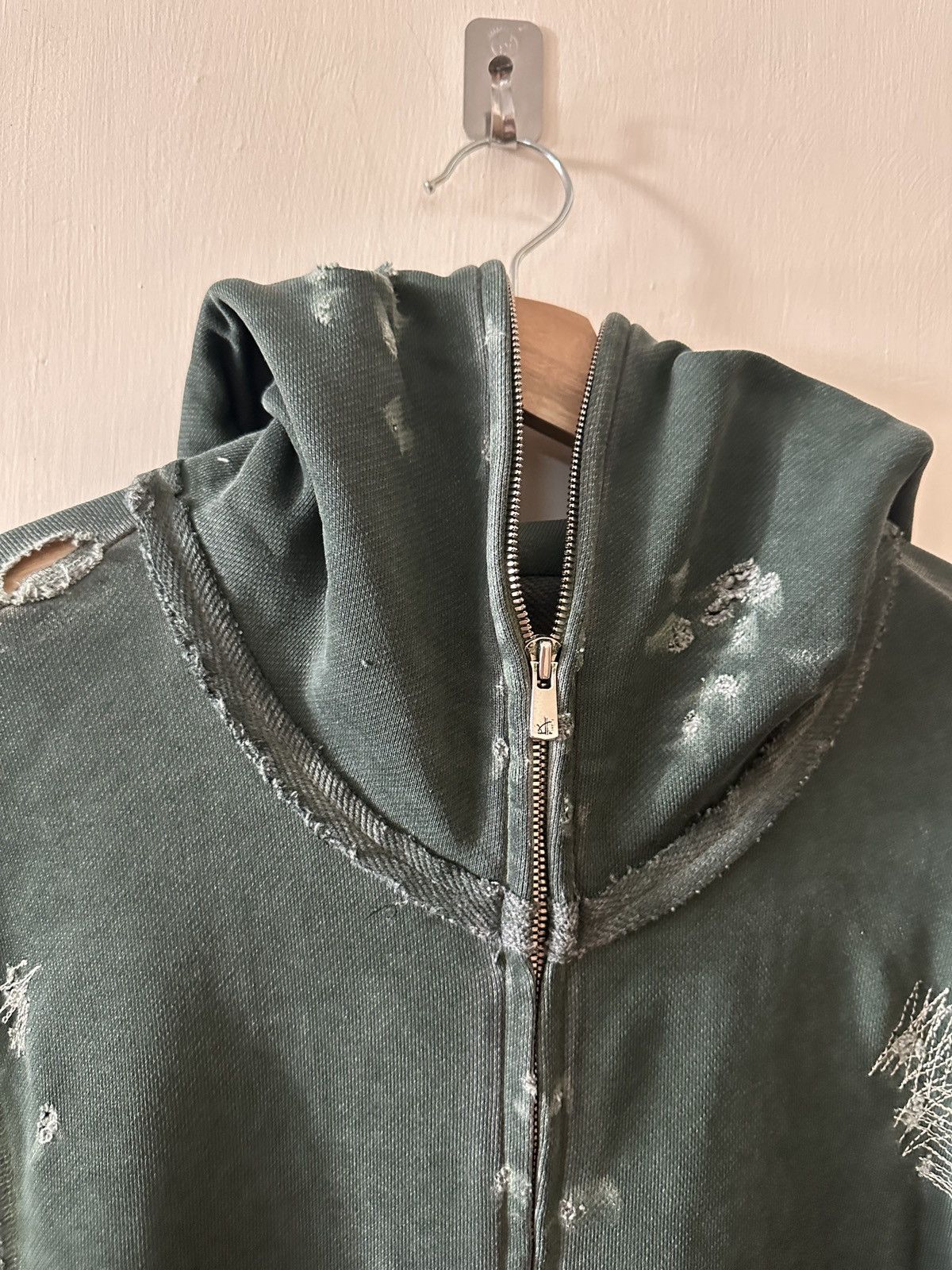 CMMAWEAR CMMAWEAR AW24 Green ‘C’ contrast panel reworked hoodie Size US M / EU 48-50 / 2 - 11 Thumbnail