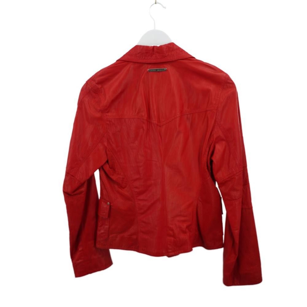 Designer Vintage Derri Designs Red Leather Moto Jacket Size S Size S / US 4 / IT 40 - 3 Thumbnail