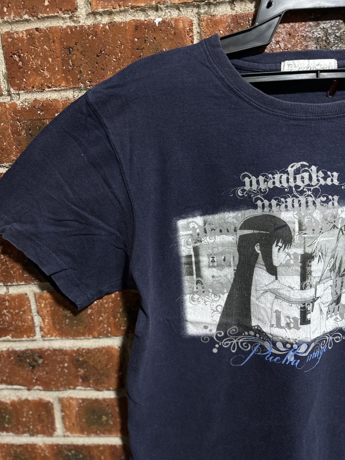 Anime Vintage Puella Magi Madoka Faded Tee Size US M / EU 48-50 / 2 - 6 Thumbnail