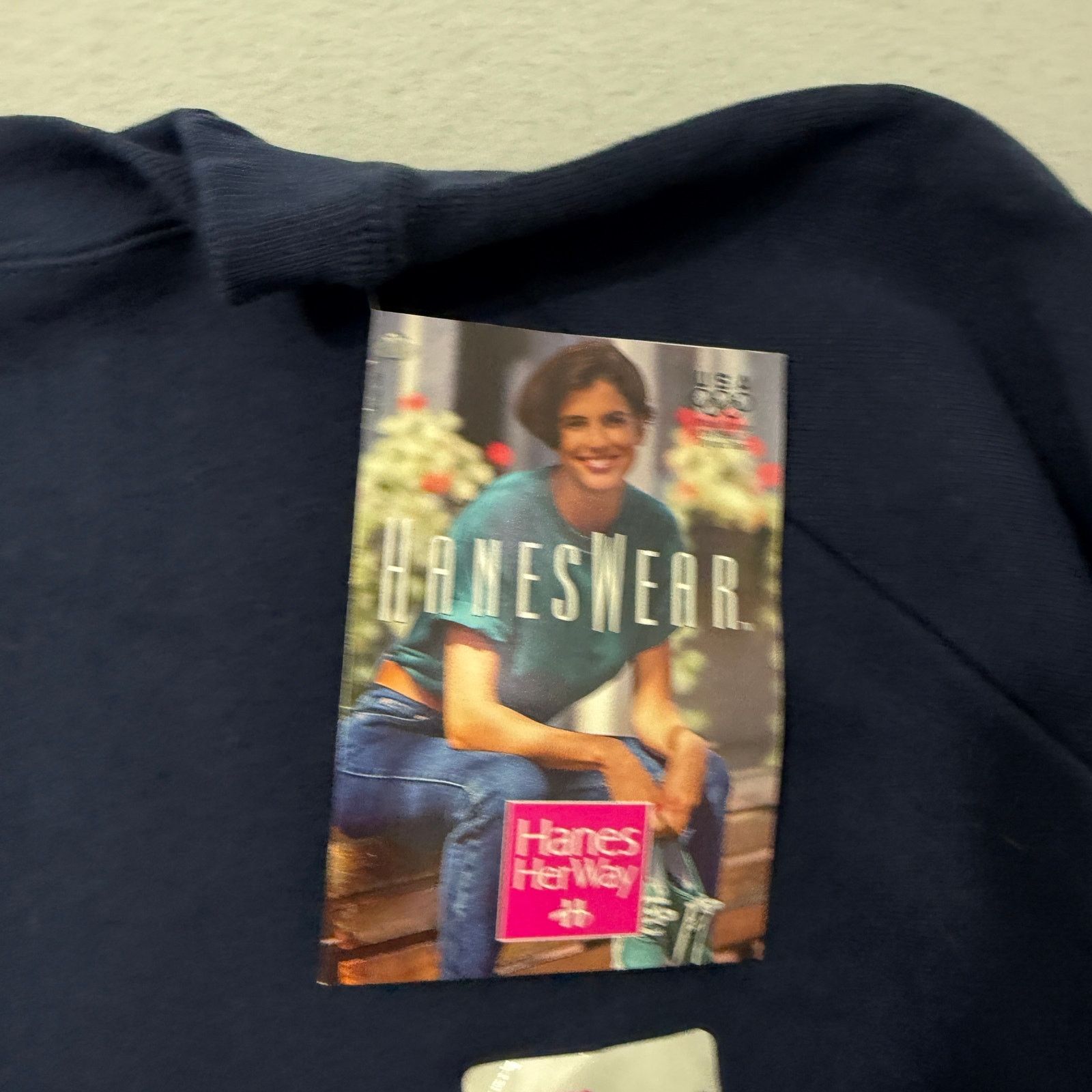 Hanes Vintage Hanes Her Way Sweatshirt Women's Extra Large Blue Size XL / US 12-14 / IT 48-50 - 4 Thumbnail