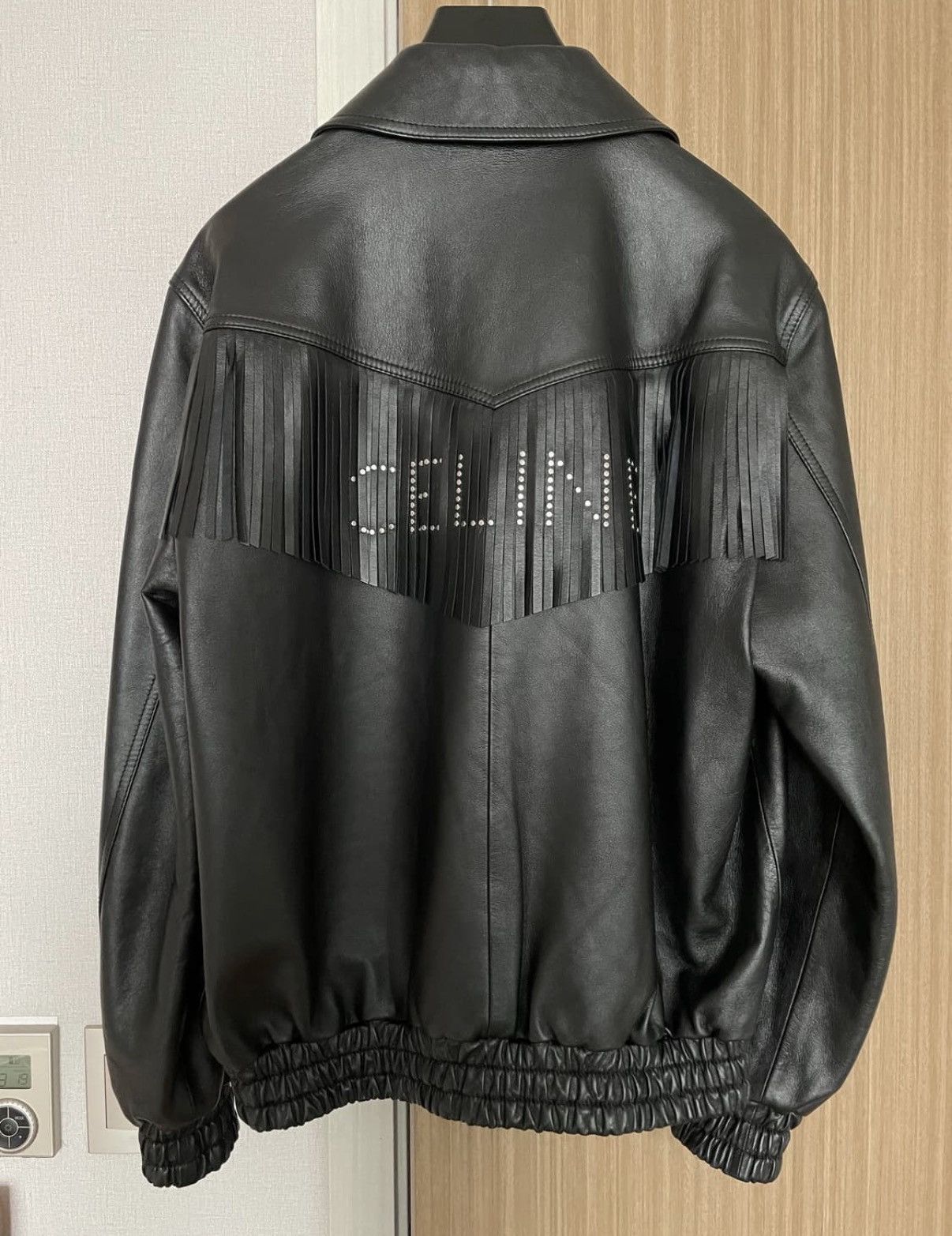Celine cosmic cruiser fringe leather western blouson sz48