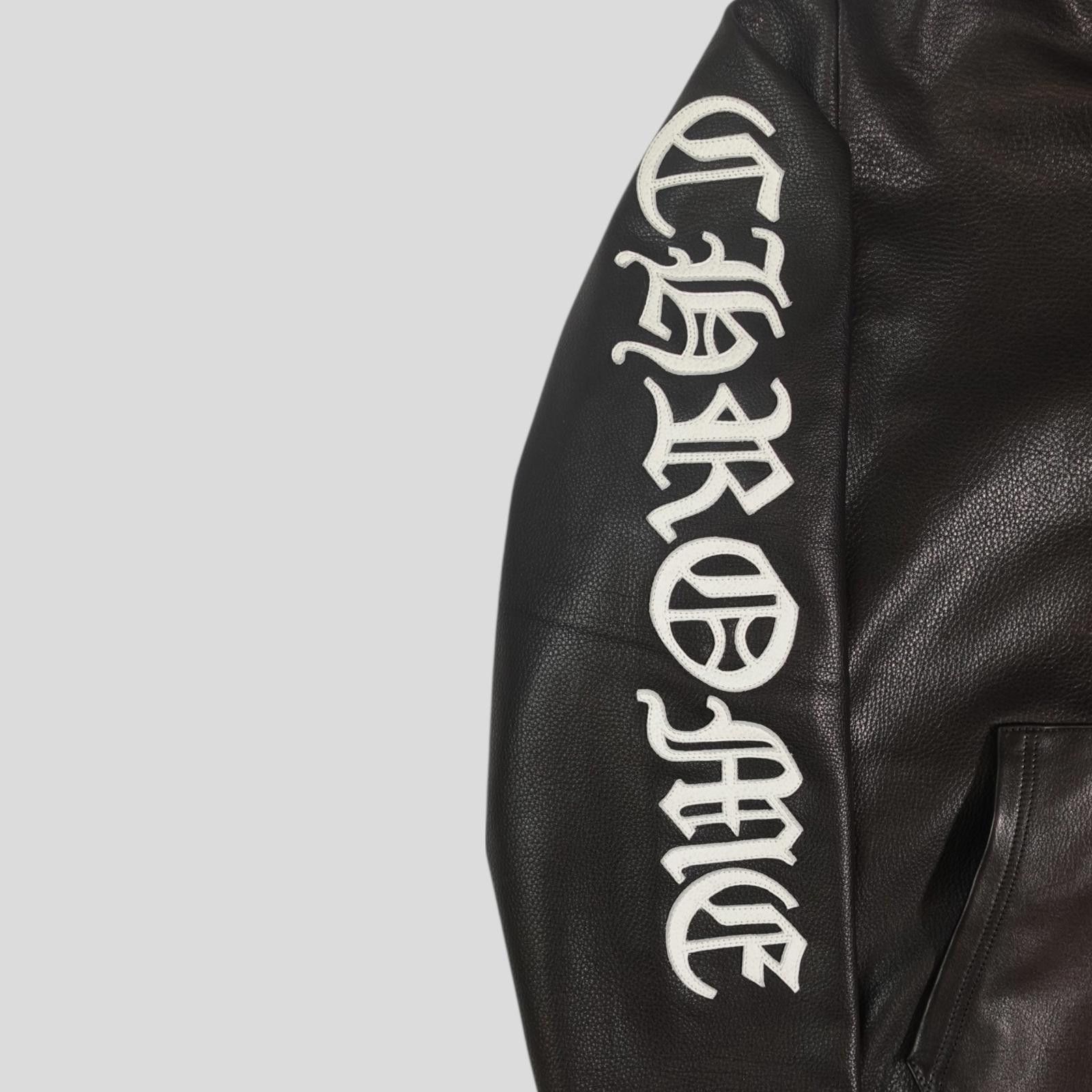 Chrome Hearts Chrome Hearts Leather Zip Up Hoodie in Black - XX-Large Size US XXL / EU 58 / 5 - 2 Thumbnail