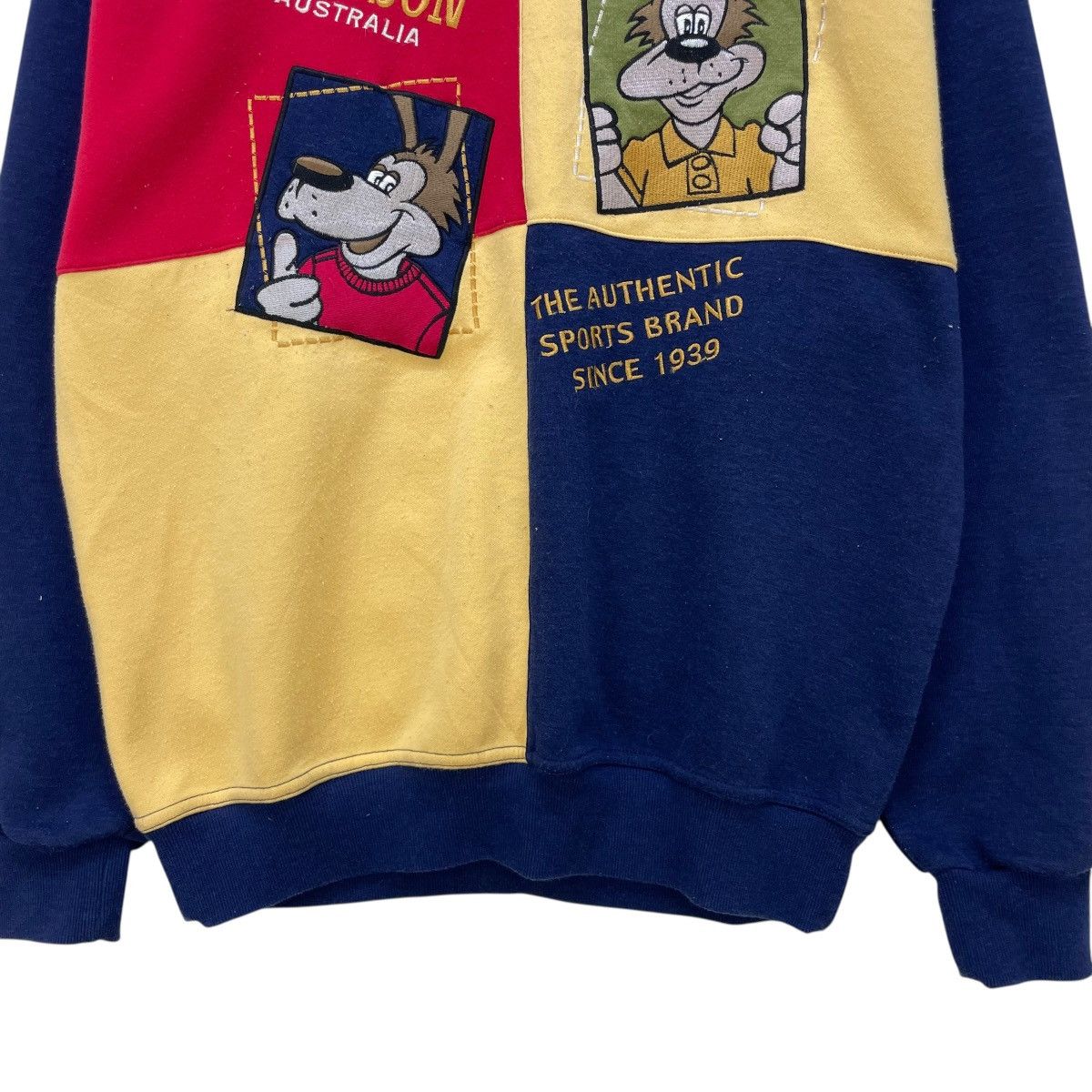 The Simpsons 💥Vintage Simpson Colours Block Crewneck Pullover Sweatshirt Size US M / EU 48-50 / 2 - 4 Thumbnail