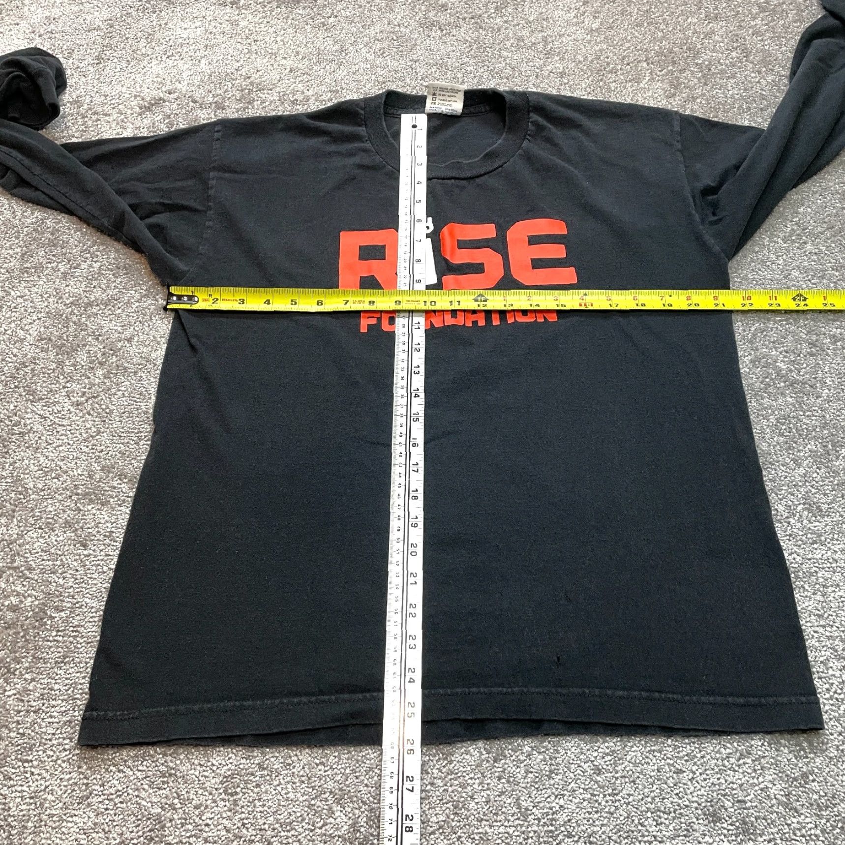 Vintage Bayside Heavyweight Shirt Adult L Black Long Sleeve Cotton Rise Foundation Size US L / EU 52-54 / 3 - 6 Thumbnail