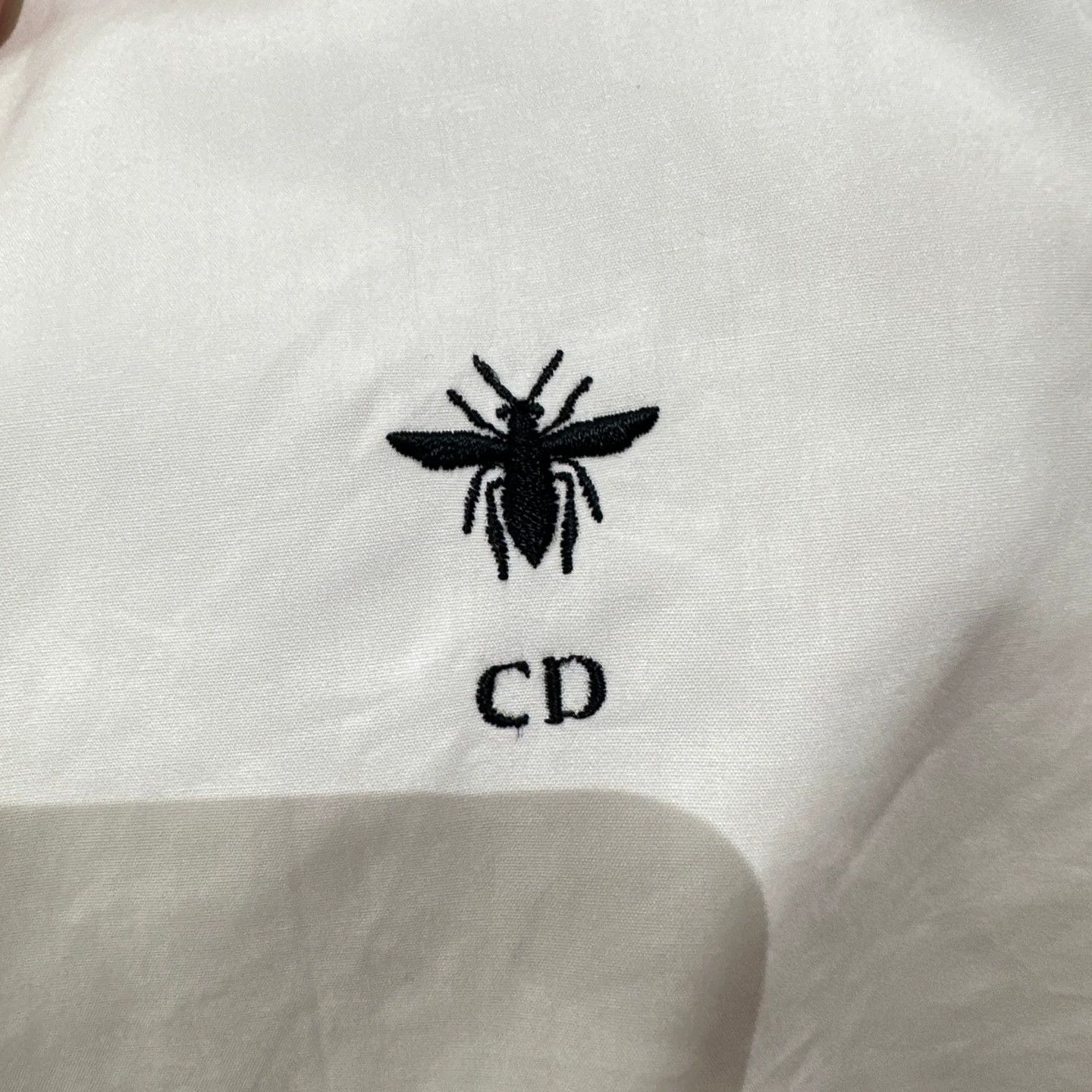 Christian Dior Monsieur CHRISTIAN DIOR bee puff-sleeve ss shirt 34 cotton Size XS / US 0-2 / IT 36-38 - 6 Thumbnail