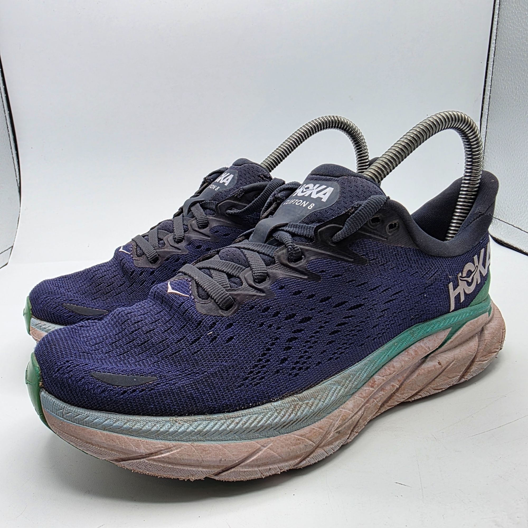 Hoka Hoka One One Clifton 8 Womens Size 5.5 B Blue Athletic Shoes Size US 5.5 / IT 35.5 - 4 Thumbnail