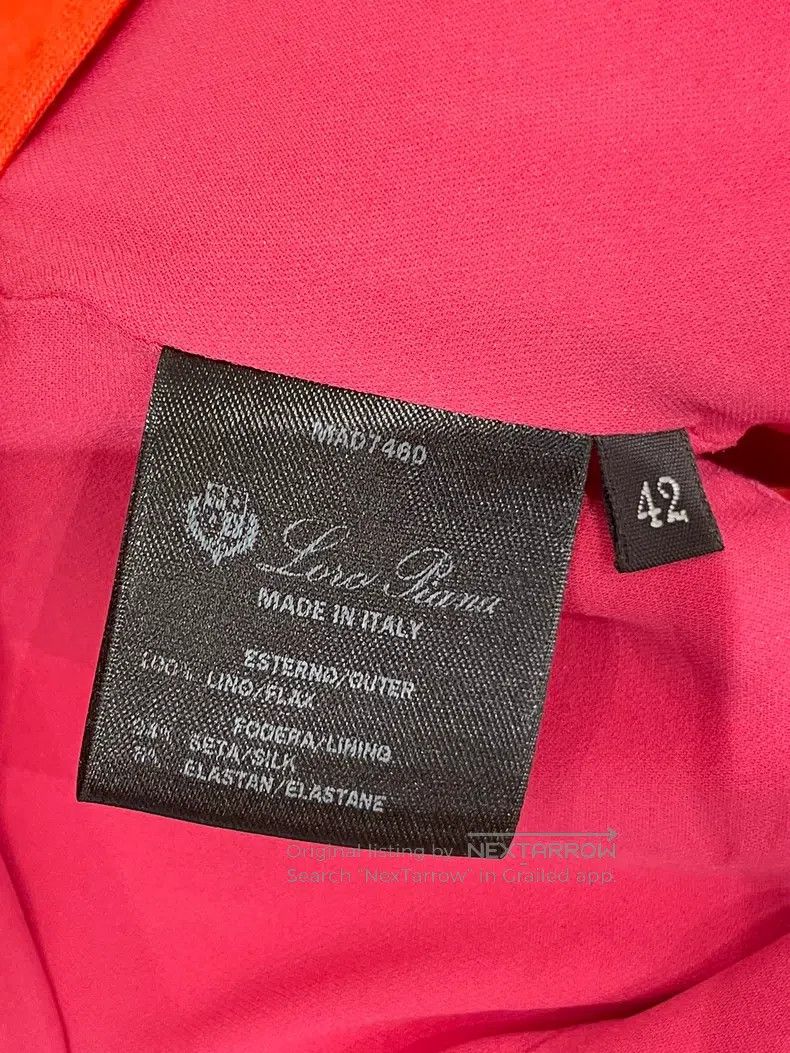 Loro Piana Loro Piana Orange Sleeveless Dress Size S / US 4 / IT 40 - 6 Thumbnail