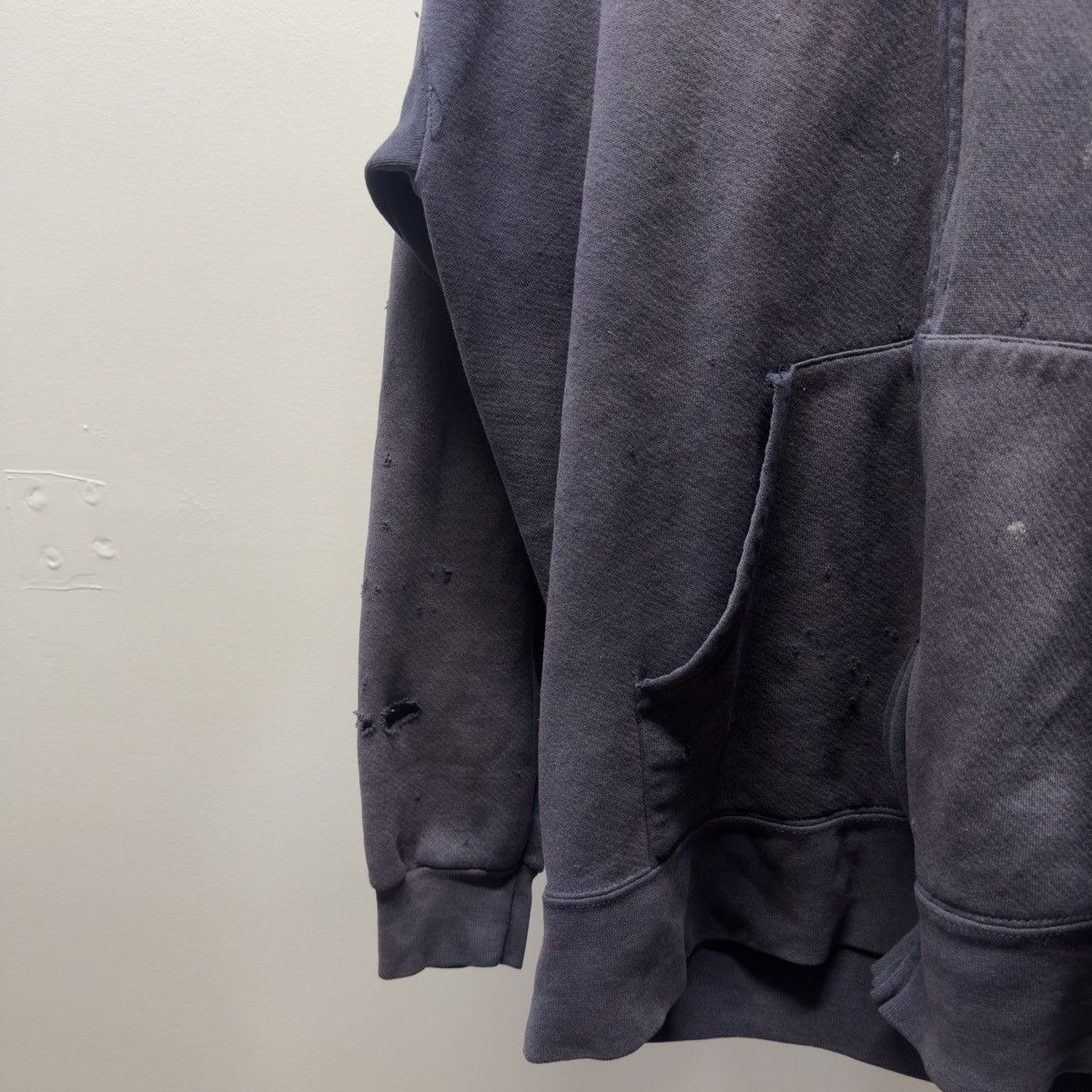Vintage 90s Thrashed Faded Distressed Zip Hoodie ERD Grunge Chrome Size US XL / EU 56 / 4 - 11 Thumbnail