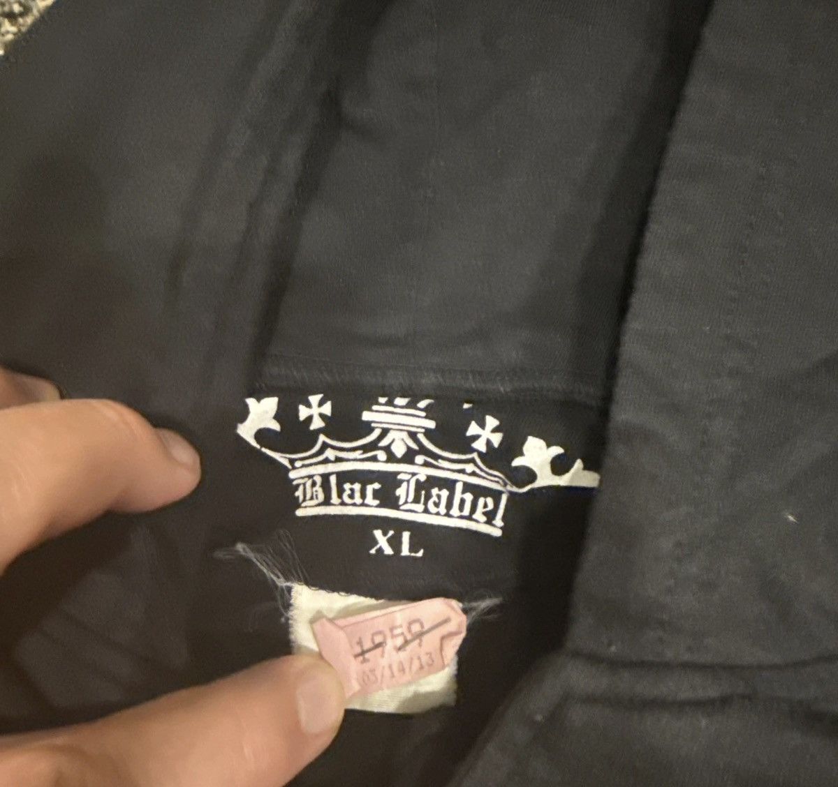 Other Vintage Y2K Blac Label Gold Hoodie! Super Rare 🔥🔥🔥 Size US XL / EU 56 / 4 - 2 Thumbnail