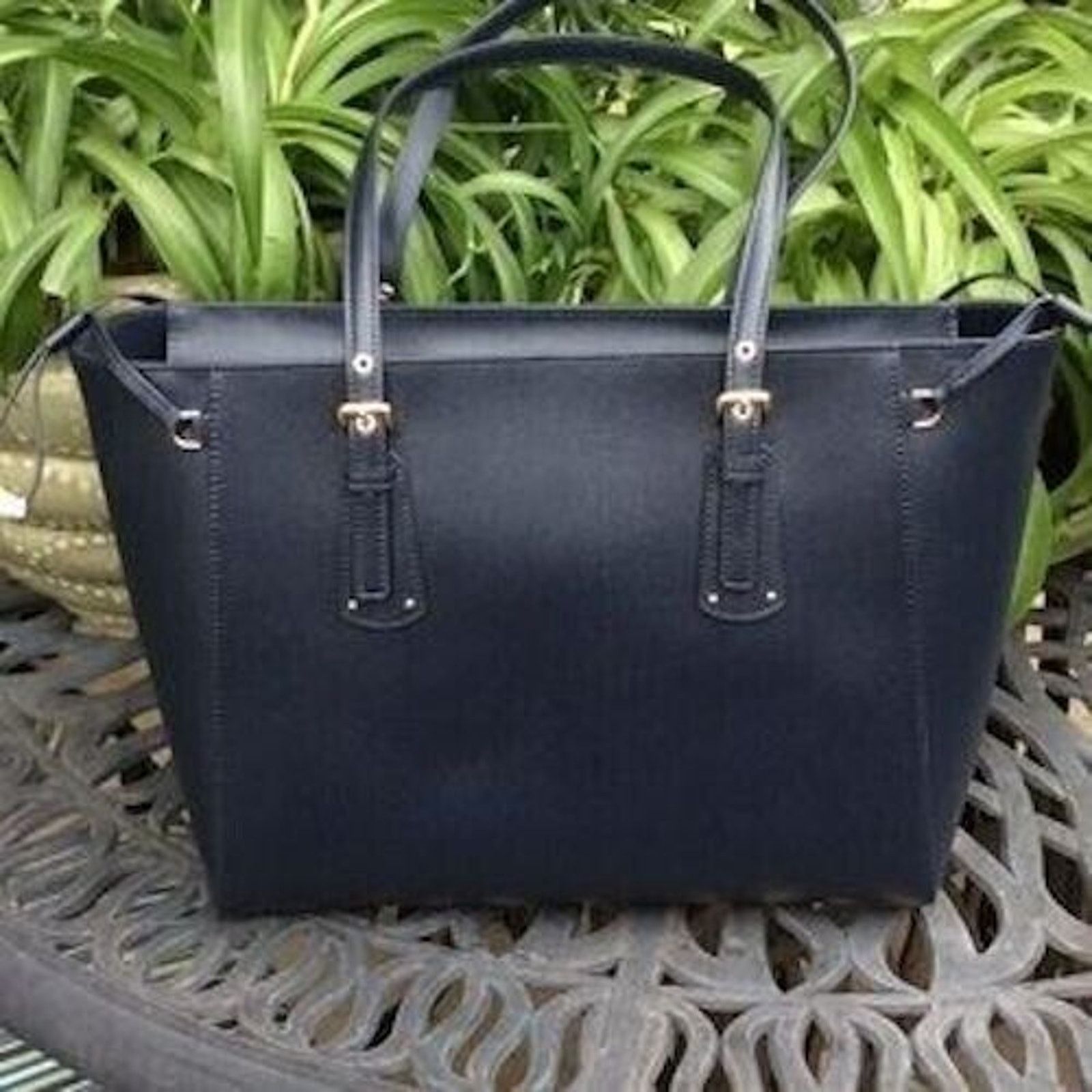 Michael Kors Michael Kors Womens Large Navy Blue Tote NWT Size ONE SIZE - 5 Thumbnail