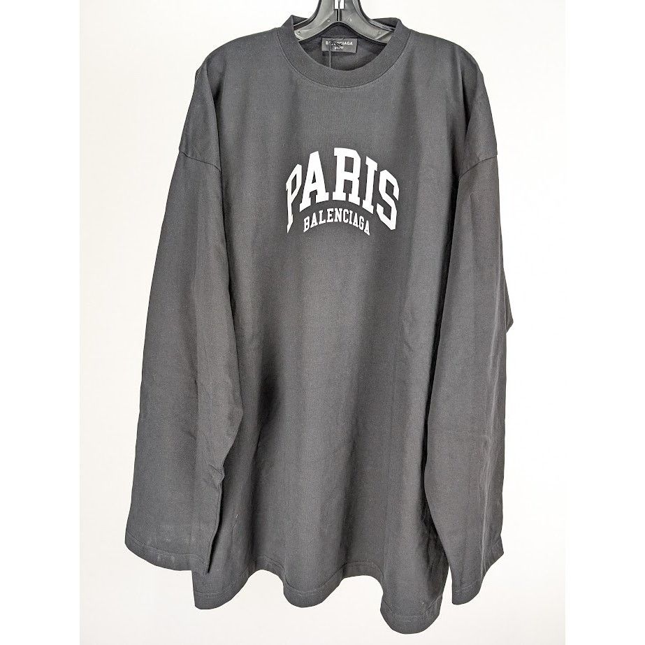 Balenciaga o1rshd1 Long Sleeve T-Shirt in Black Size US XL / EU 56 / 4 - 3 Thumbnail