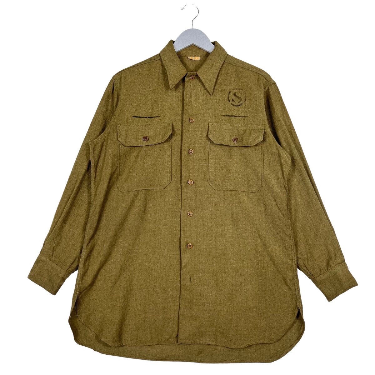 Vintage 🔥 RARE VINTAGE WWll WOOL SHIRT Size US M / EU 48-50 / 2 - 2 Thumbnail