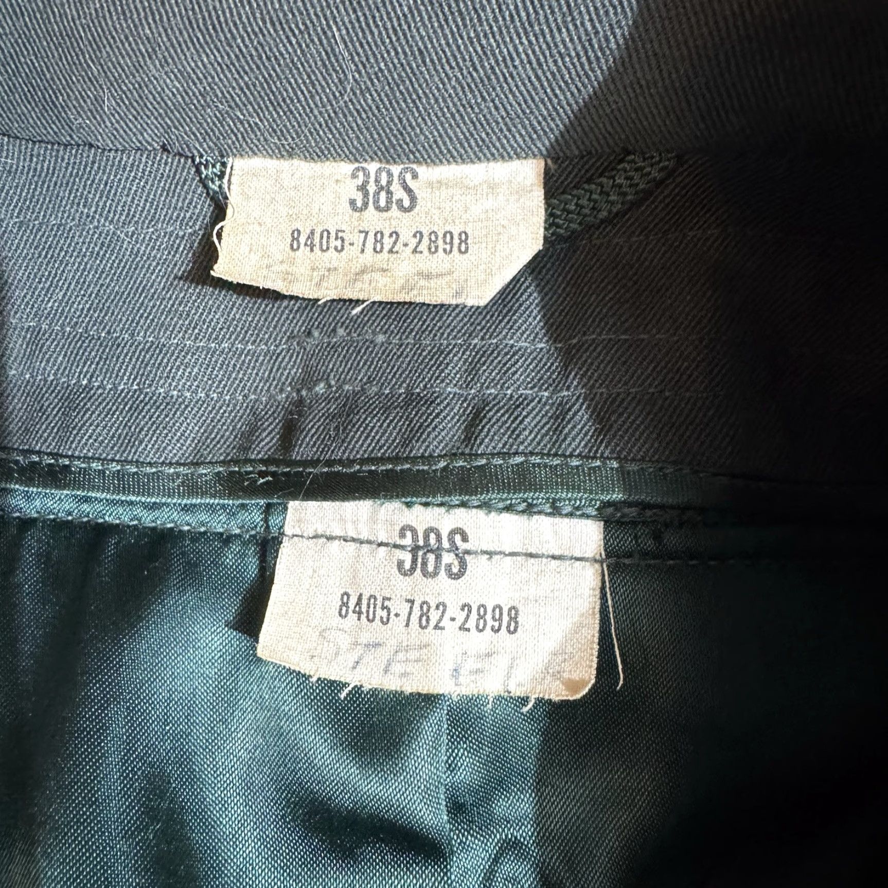 Doublet VINTAGE 80s Military Trench Coat Womens 38S Double Breasted Belted Dark Academia Coat Women Green Long Sleeve Pockets Buttoned Style Trench Navy? Size XS / US 0-2 / IT 36-38 - 6 Thumbnail