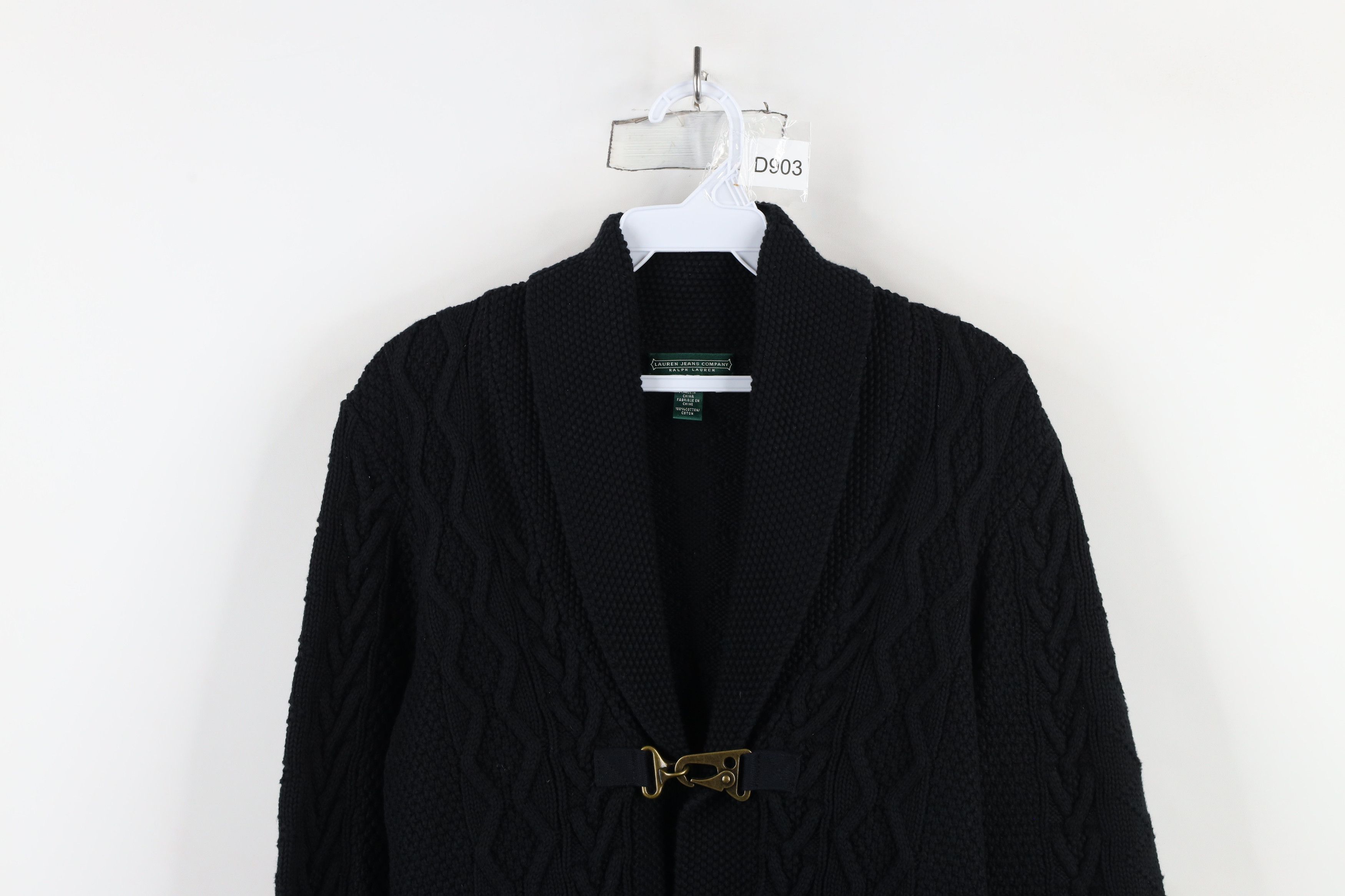 Ralph Lauren × Vintage Vintage 90s Ralph Lauren Knit Clasp Hook Button Sweater Size L / US 10 / IT 46 - 2 Thumbnail