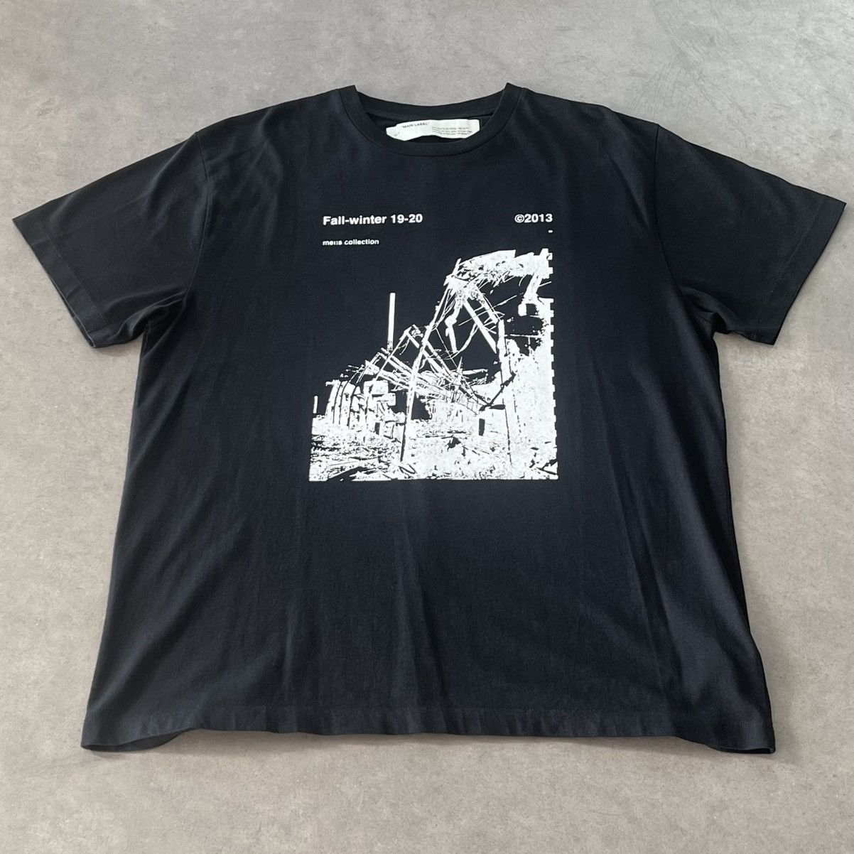 Off-White VIRGIL ABLOH OVERSIZED RUINED FACTORY SHIRT FW 2019 Size US XS / EU 42 / 0 - 10 Thumbnail
