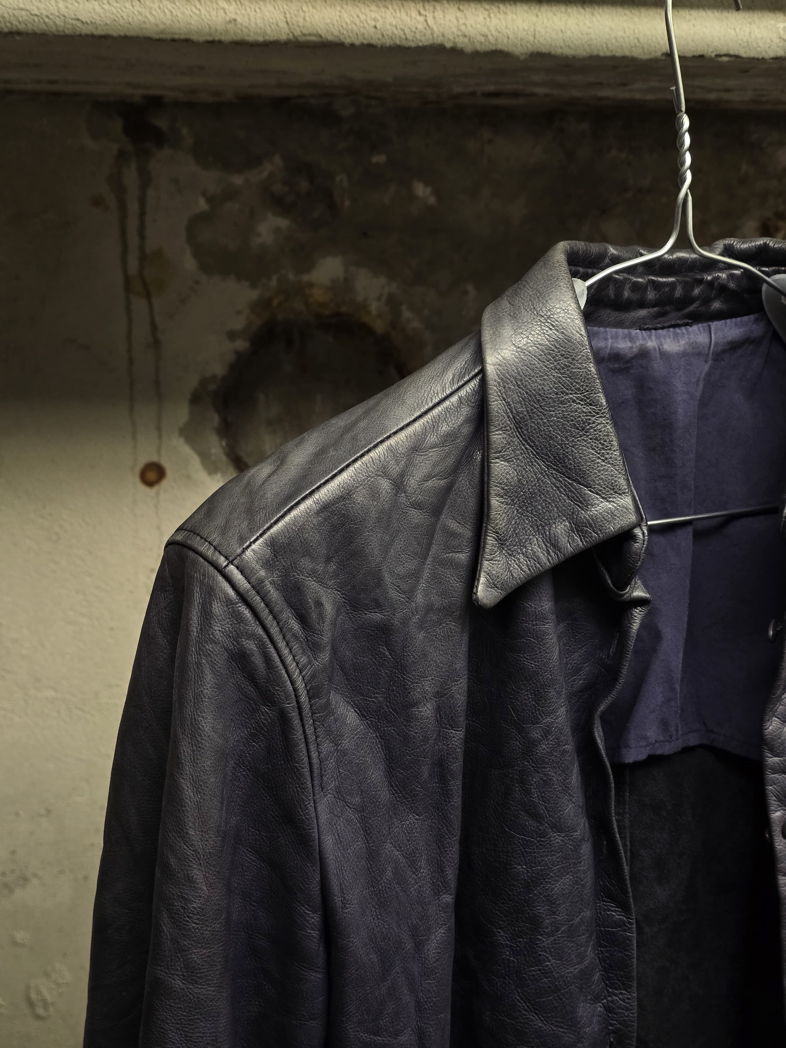Carpe Diem Carpe Diem Indigo Cowhide Leather Shirt Size US S / EU 44-46 / 1 - 3 Thumbnail