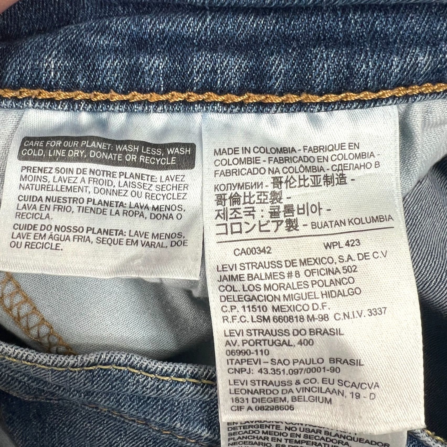 Levi's Levi's 559 Jeans Men's 31x28 Blue Denim Relaxed Straight Leg Vintage Grunge Style 559 Mens Jeans Size US 31 - 5 Thumbnail
