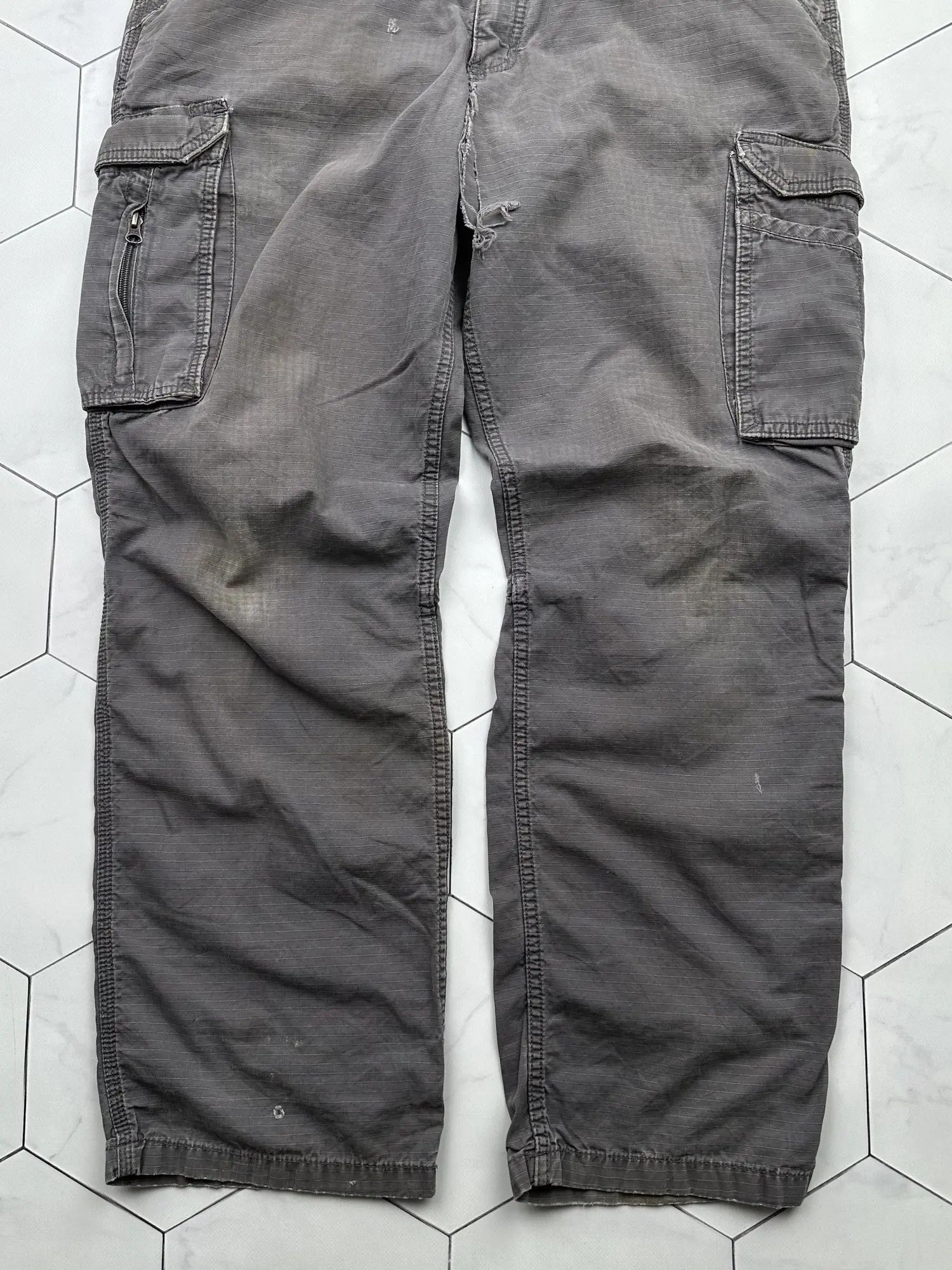 Carhartt Carhartt Thrashed Vintage Cargo Pants (B254) Size US 38 / EU 54 - 3 Thumbnail