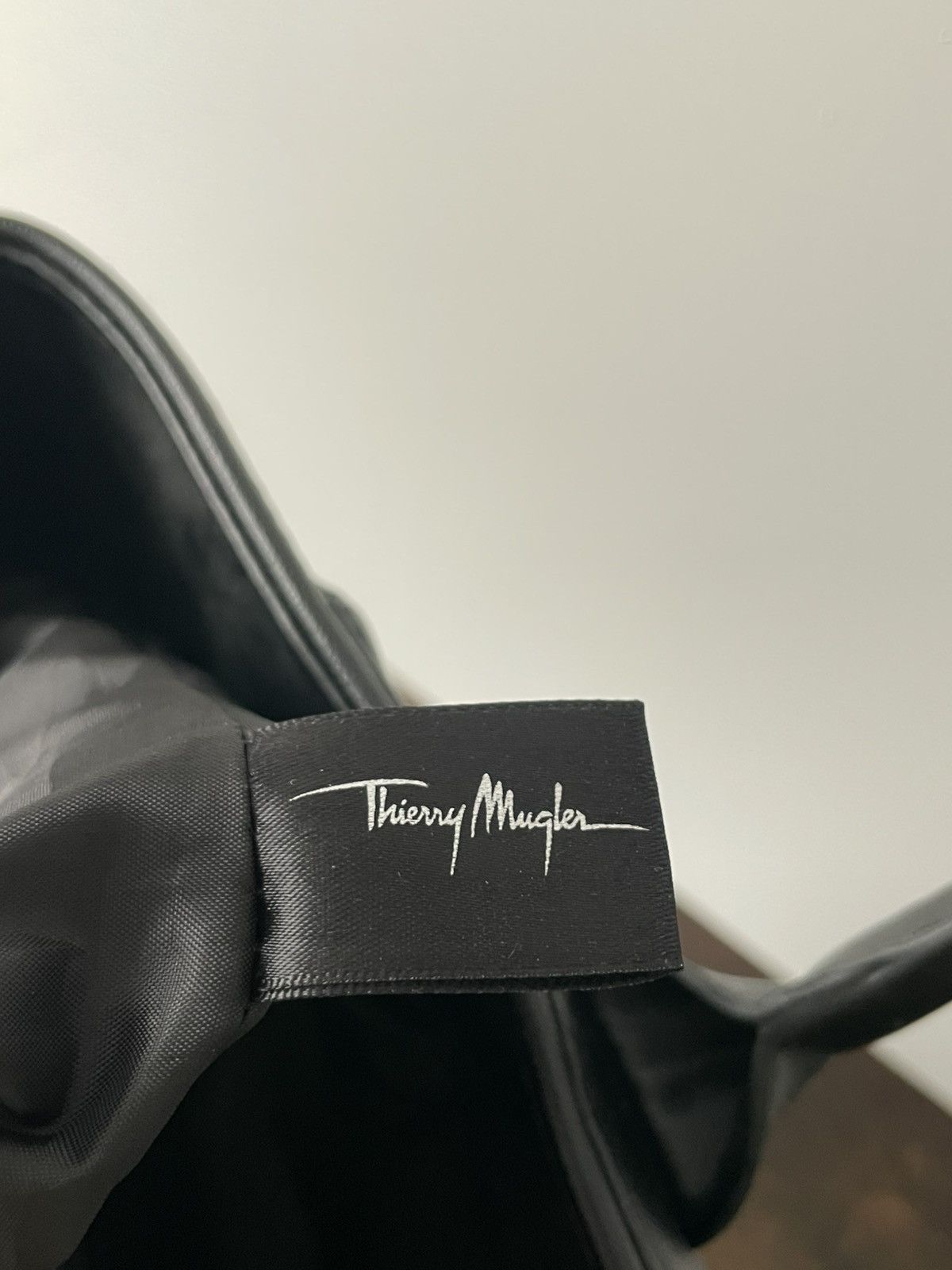 Thierry Mugler Thierry Mugler Leather Black Tote Bag Size ONE SIZE - 12 Thumbnail