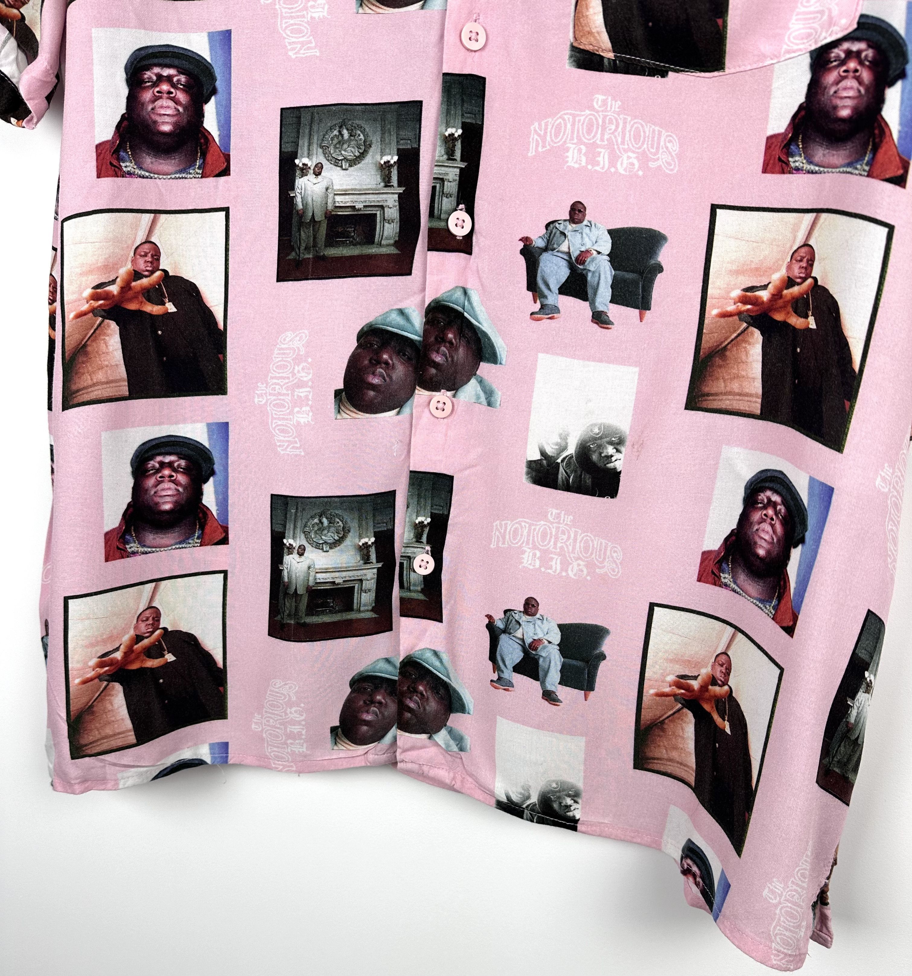 H&M Notorious Big H&M Men's Viscose Shirt Biggie Mills L Size US L / EU 52-54 / 3 - 3 Thumbnail