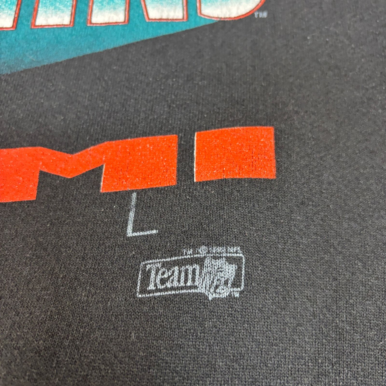 NFL × Salem Sportswear × Vintage Vintage 90s Miami Dolphins Hoodie Men's XL Salem Sportswear Size US XL / EU 56 / 4 - 3 Thumbnail