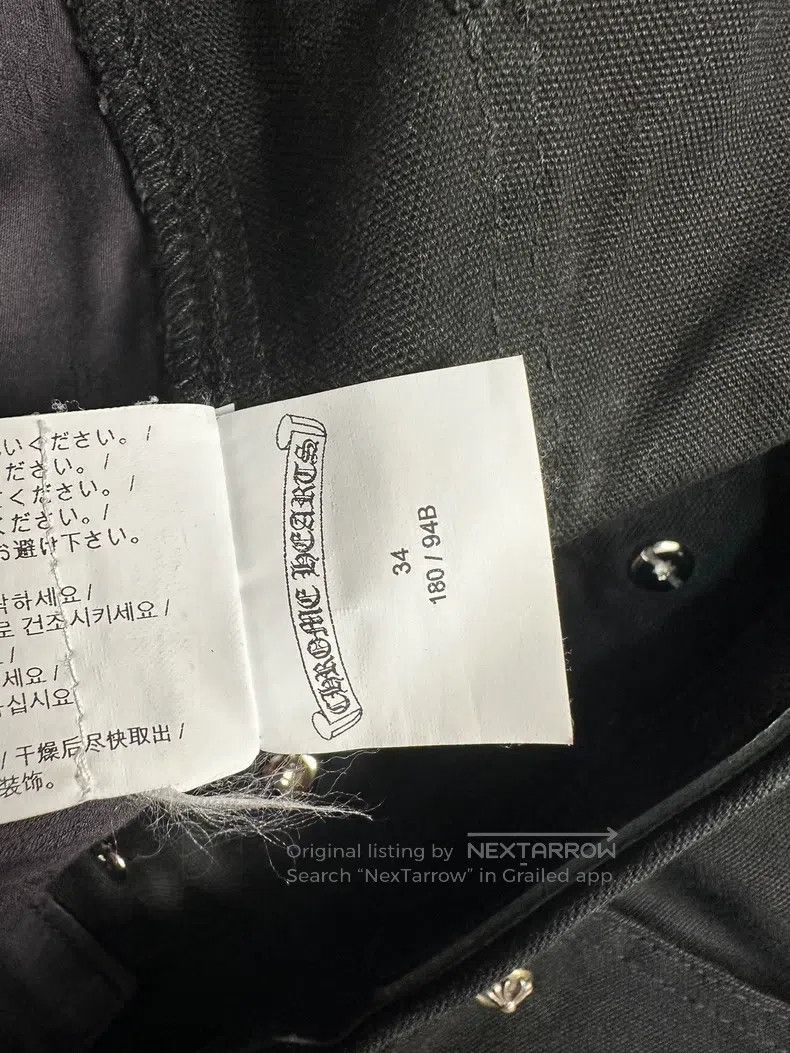 Chrome Hearts CHROME HEARTS 34 Black rivet knee overalls Size US 34 / EU 50 - 5 Thumbnail