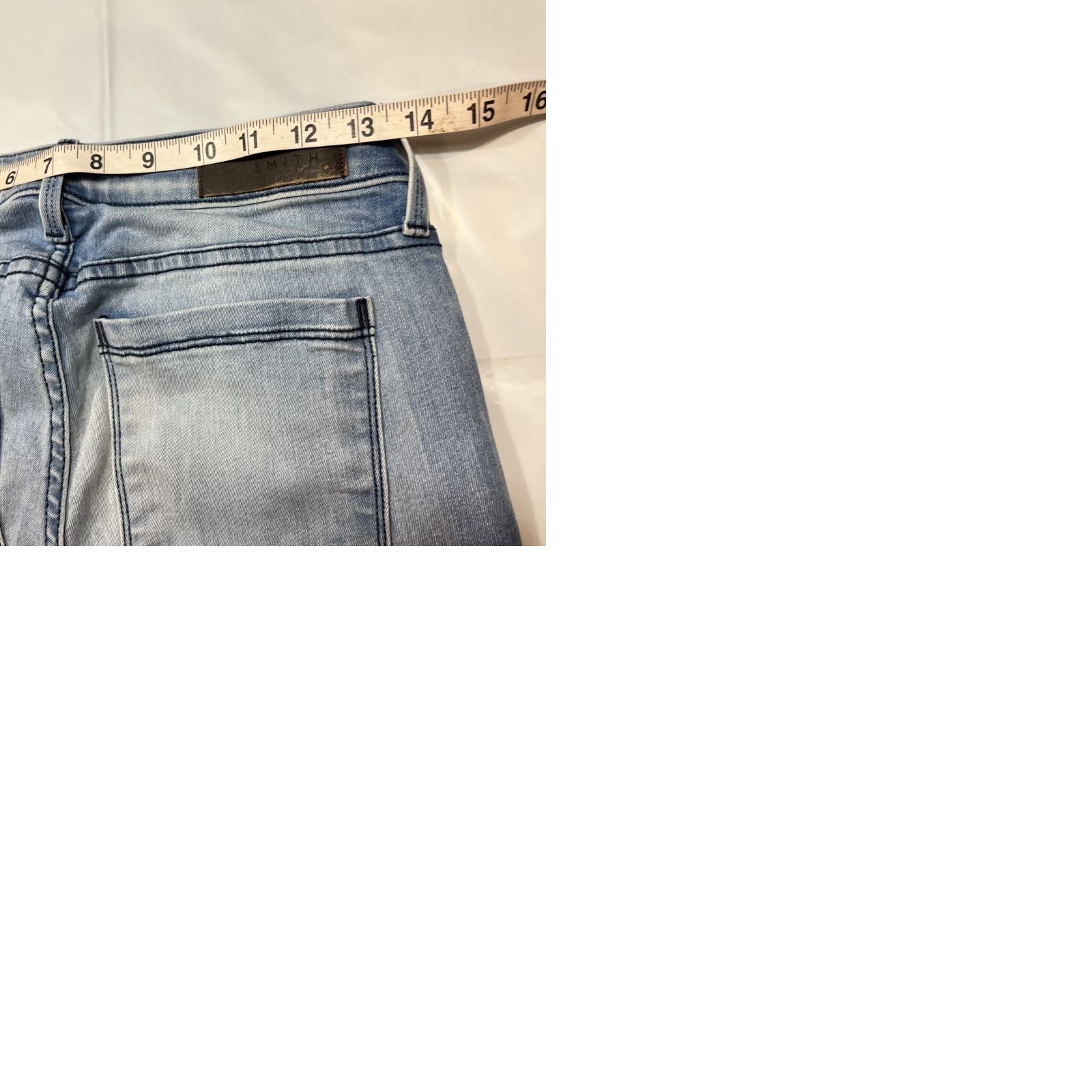 Parker Parker Smith Skinny Jeans Womens Sz 25 Blue Side Stripe Rise Mid Denim 5-Pocket Stretch Distressed No Vintage Bohemian Festival Hippie USA Pants Size 42" / US 20 - 9 Thumbnail